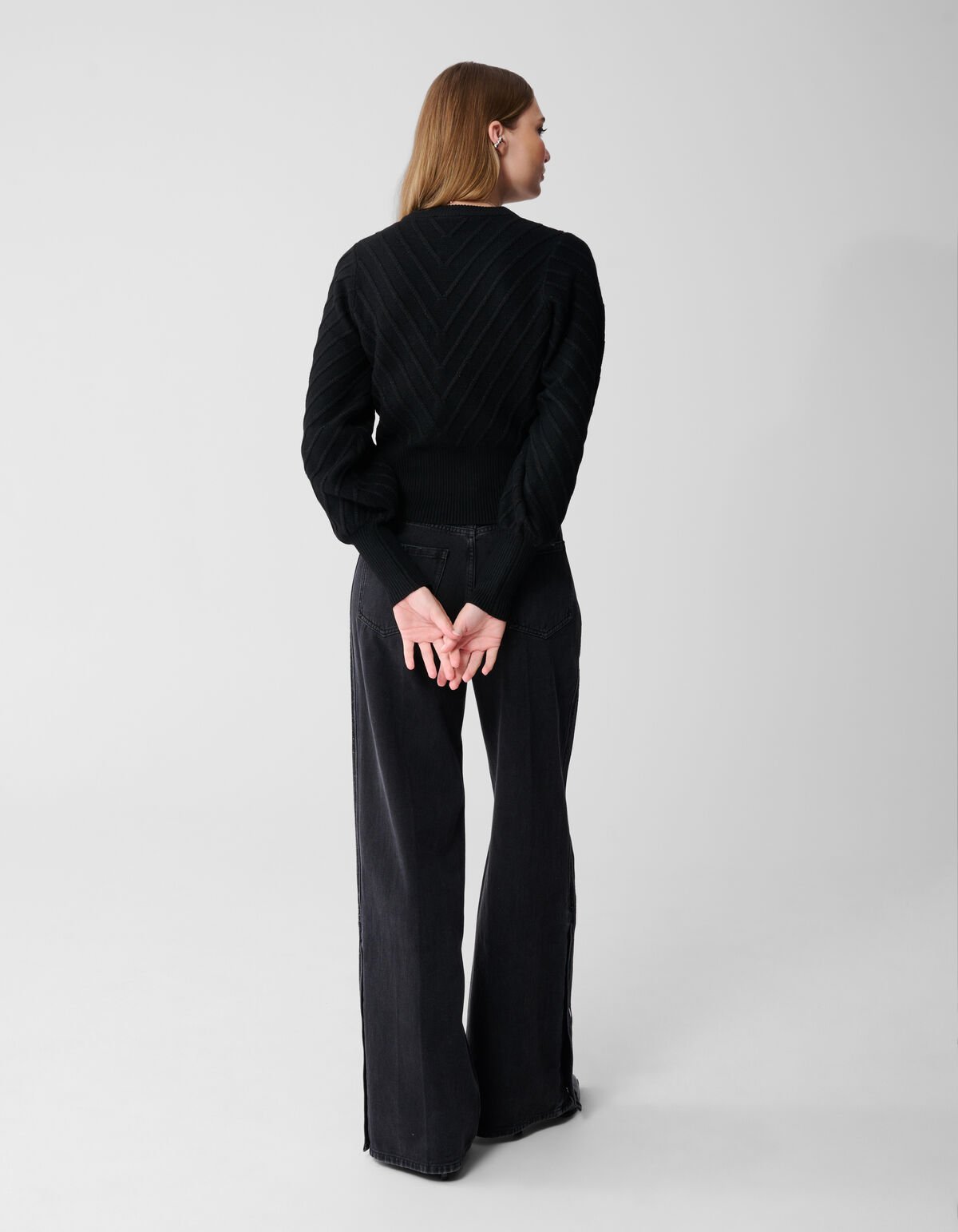 Glitter Gebreide Trui Zwart SHOEBY WOMEN