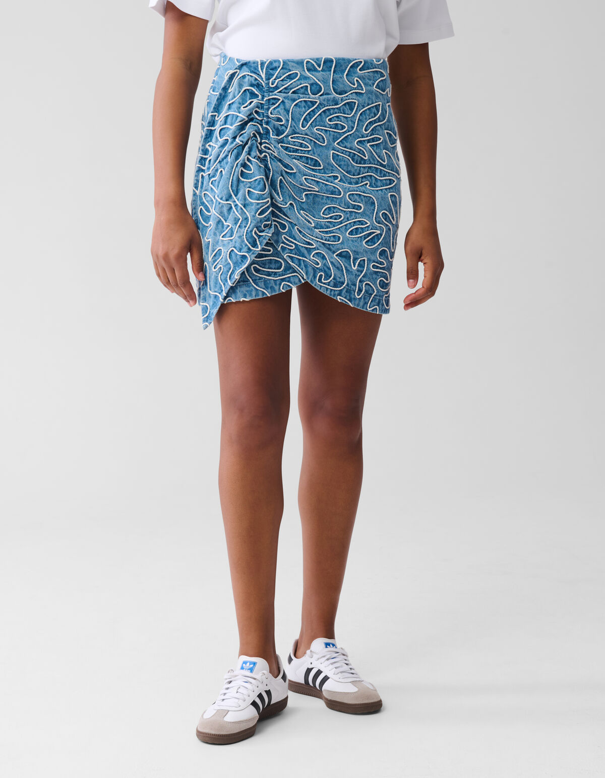 Embroidery Cord Rok Denim SHOEBY WOMEN