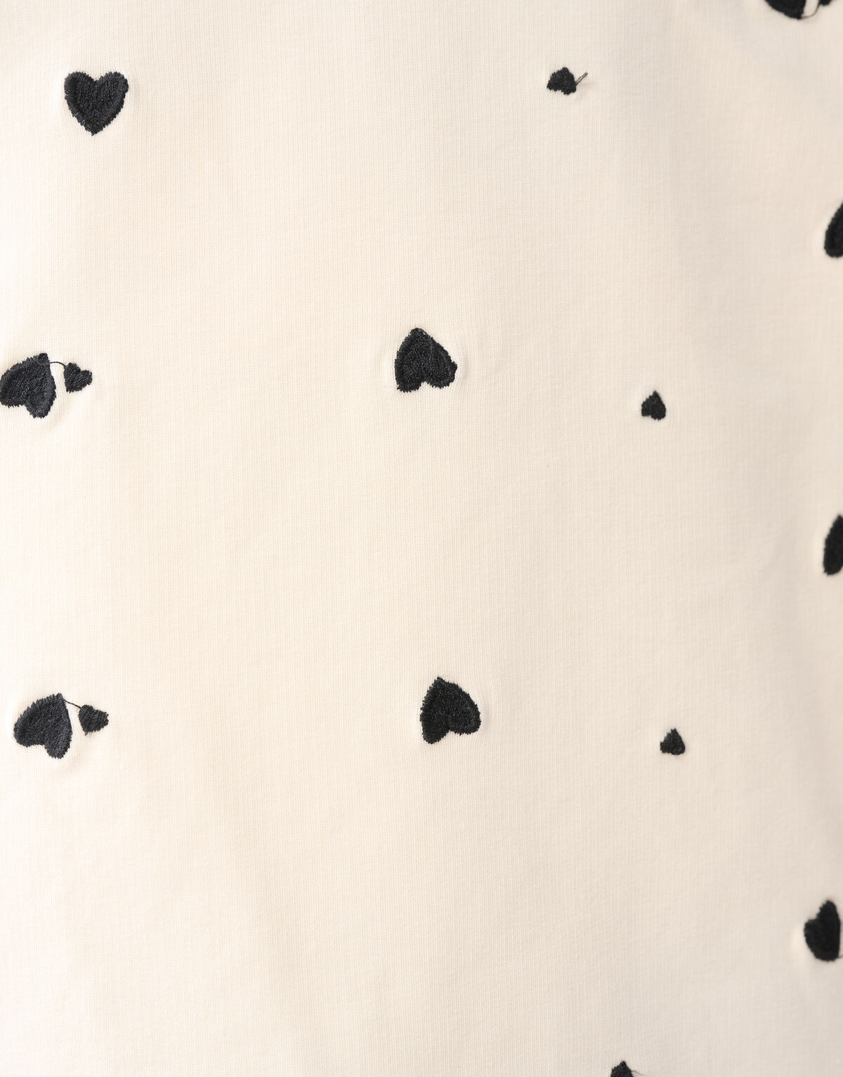 Heart Printed Longsleeve Gebroken Wit SHOEBY GIRLS