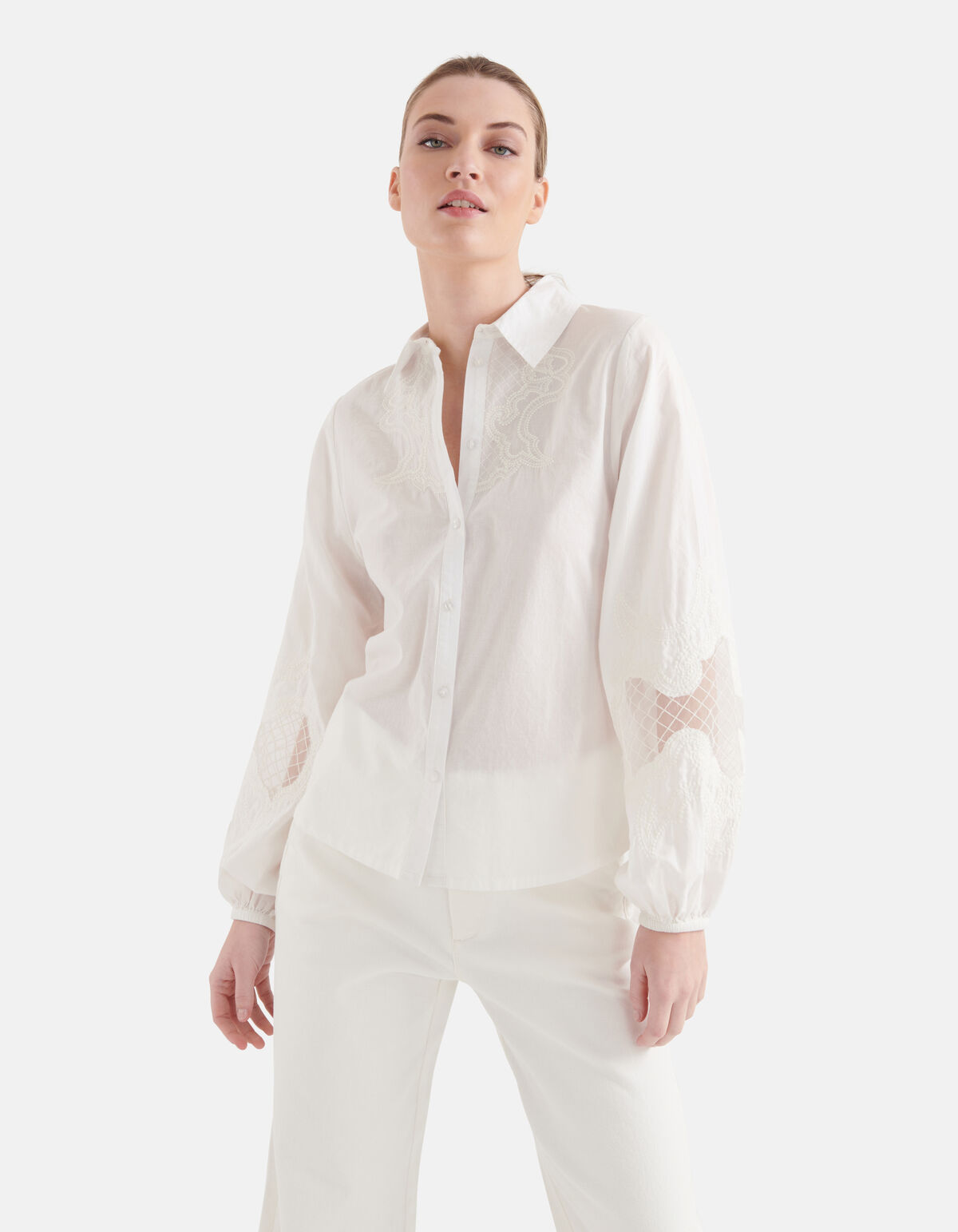 Kanten Blouse Wit By Mieke SHOEBY WOMEN