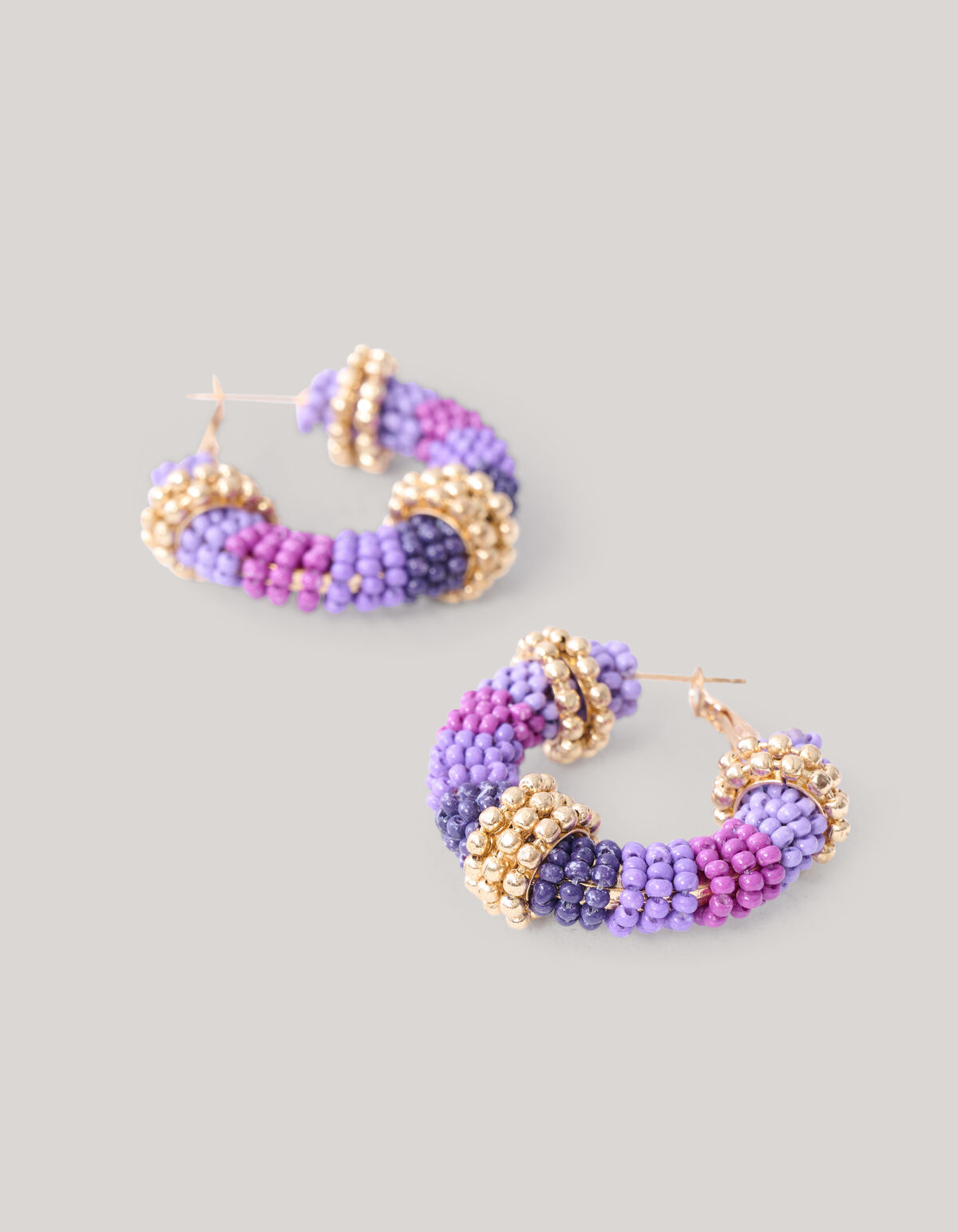 Beaded Oorbellen Paars SHOEBY ACCESSOIRES