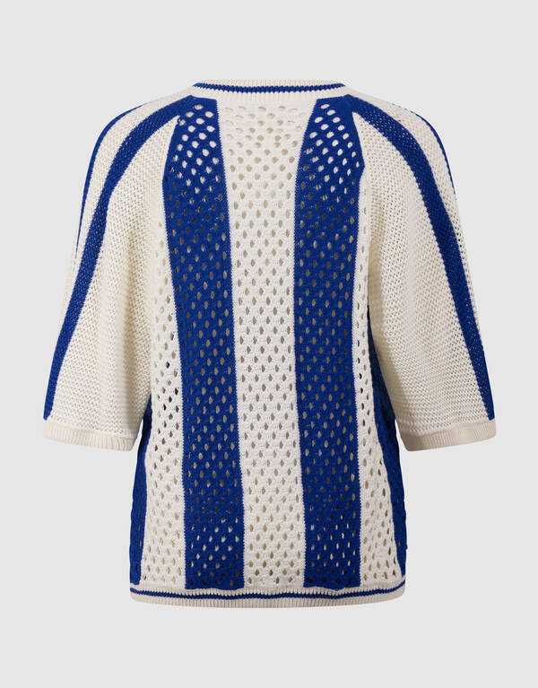 Gebreid Sporty T-shirt Gebroken Wit SHOEBY WOMEN