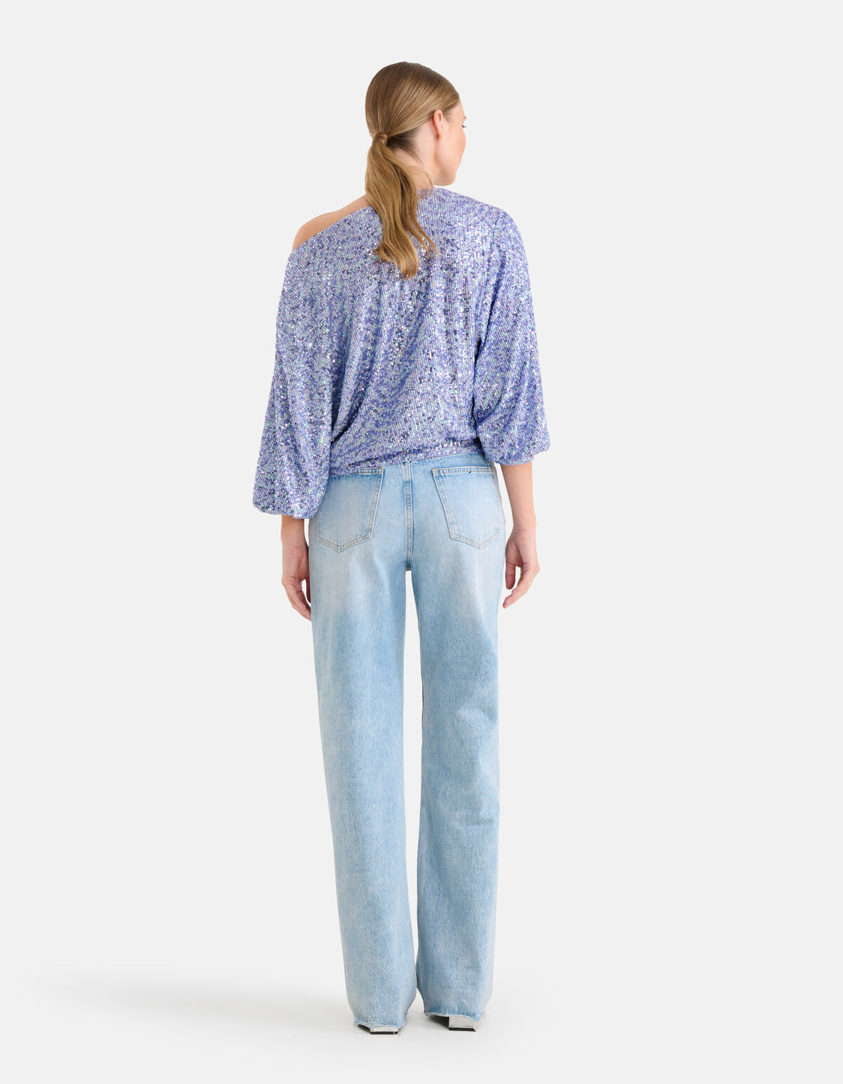 Pailletten Sweater Paars By Mieke SHOEBY WOMEN