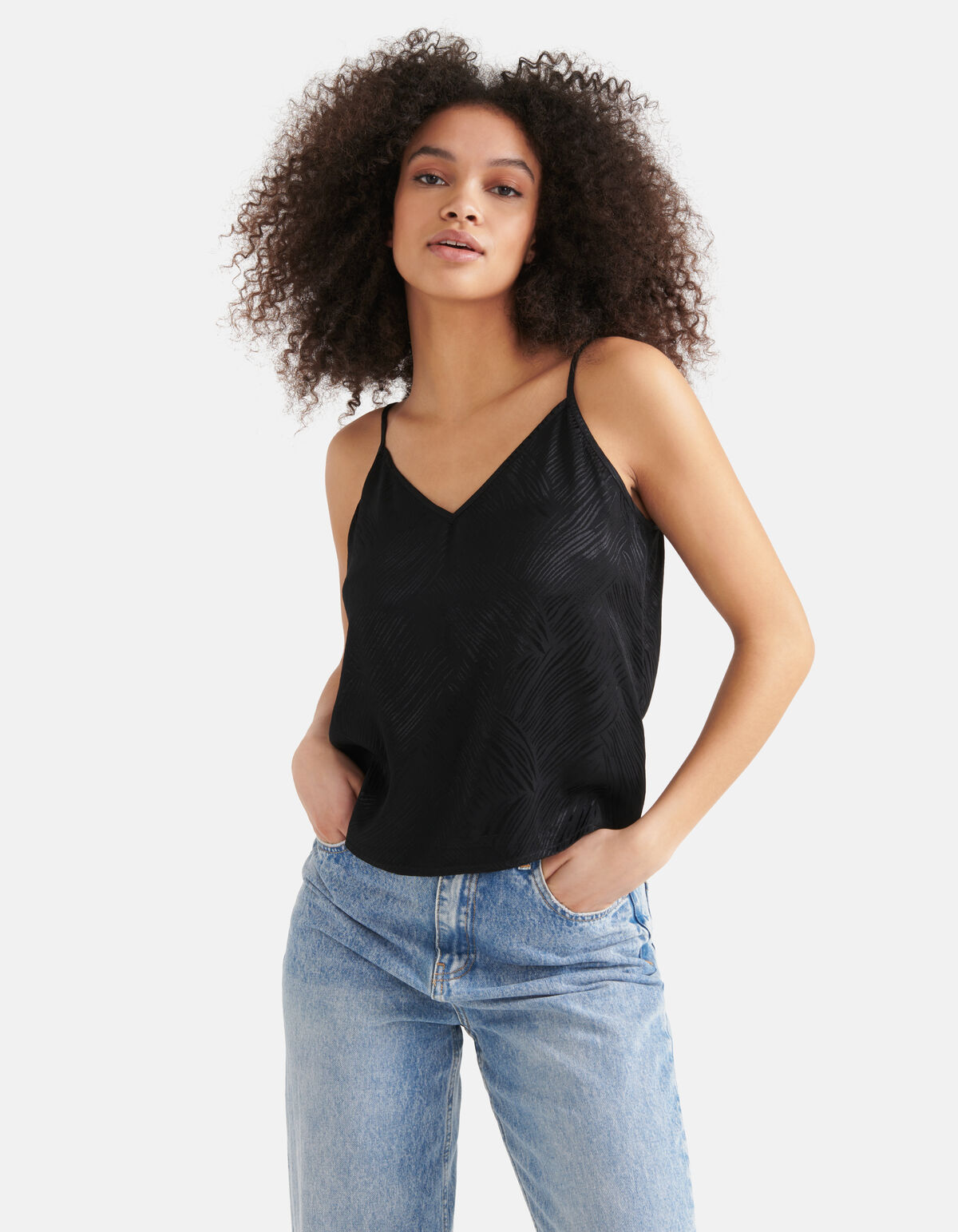 Jacquard Top Zwart SHOEBY WOMEN