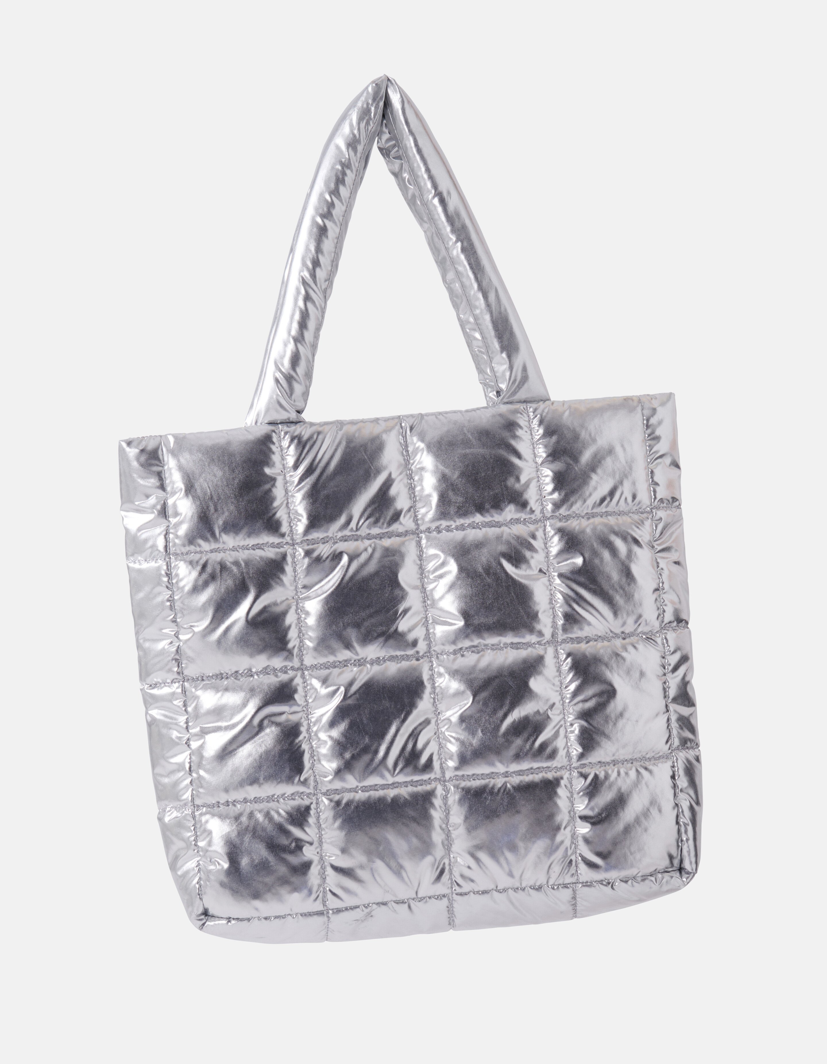 Metallic Shopper Zilver SHOEBY ACCESSOIRES