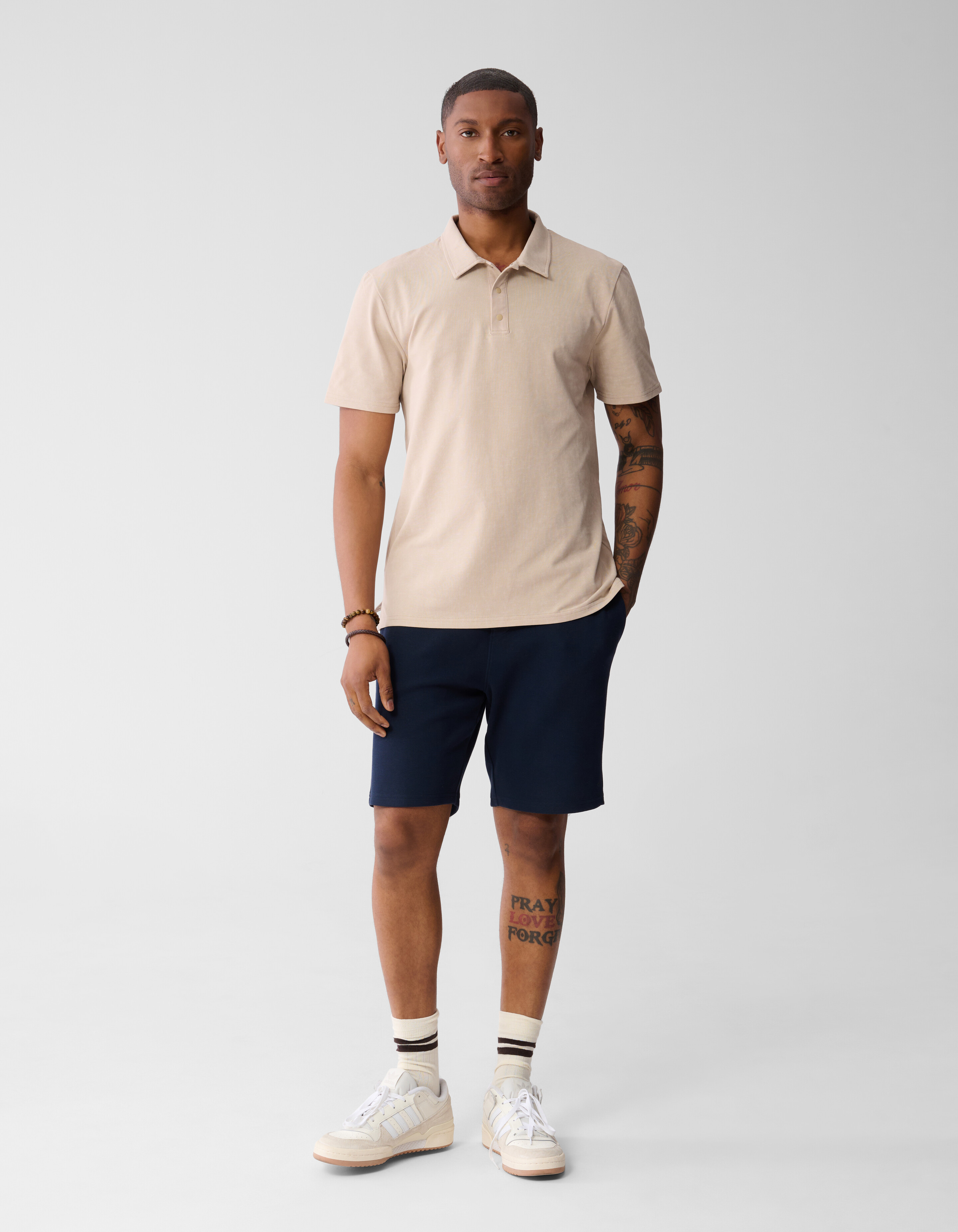 Washed Polo Zand SHOEBY MEN