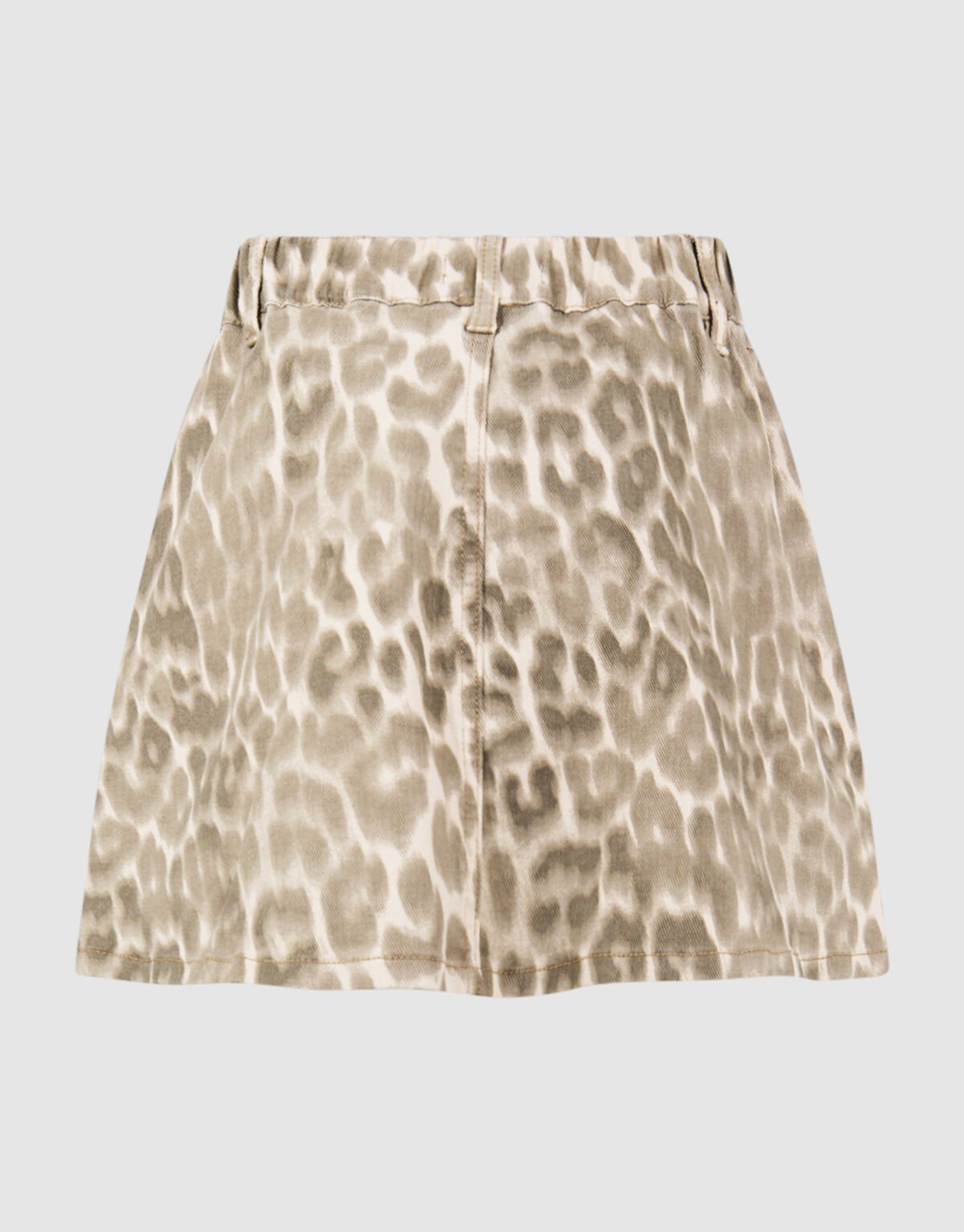 Pleated Leopard Mini Rok Lichtbruin SHOEBY GIRLS
