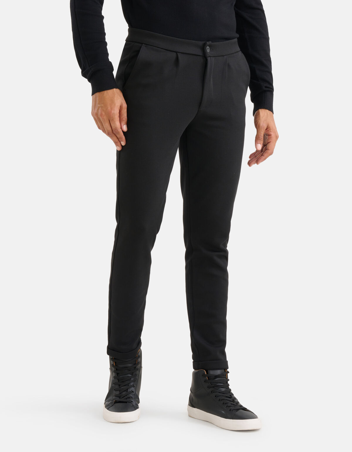 Slim Fit Pantalon Zwart SHOEBY MEN