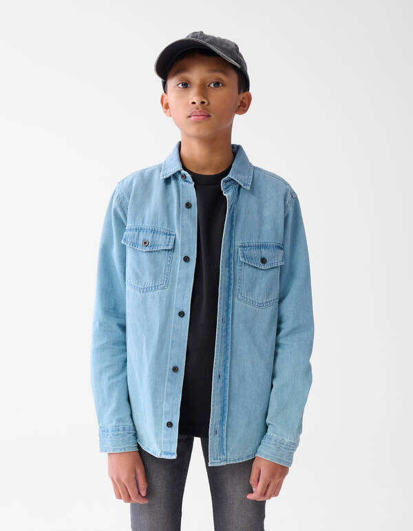 Denim Overhemd Blauw SHOEBY BOYS