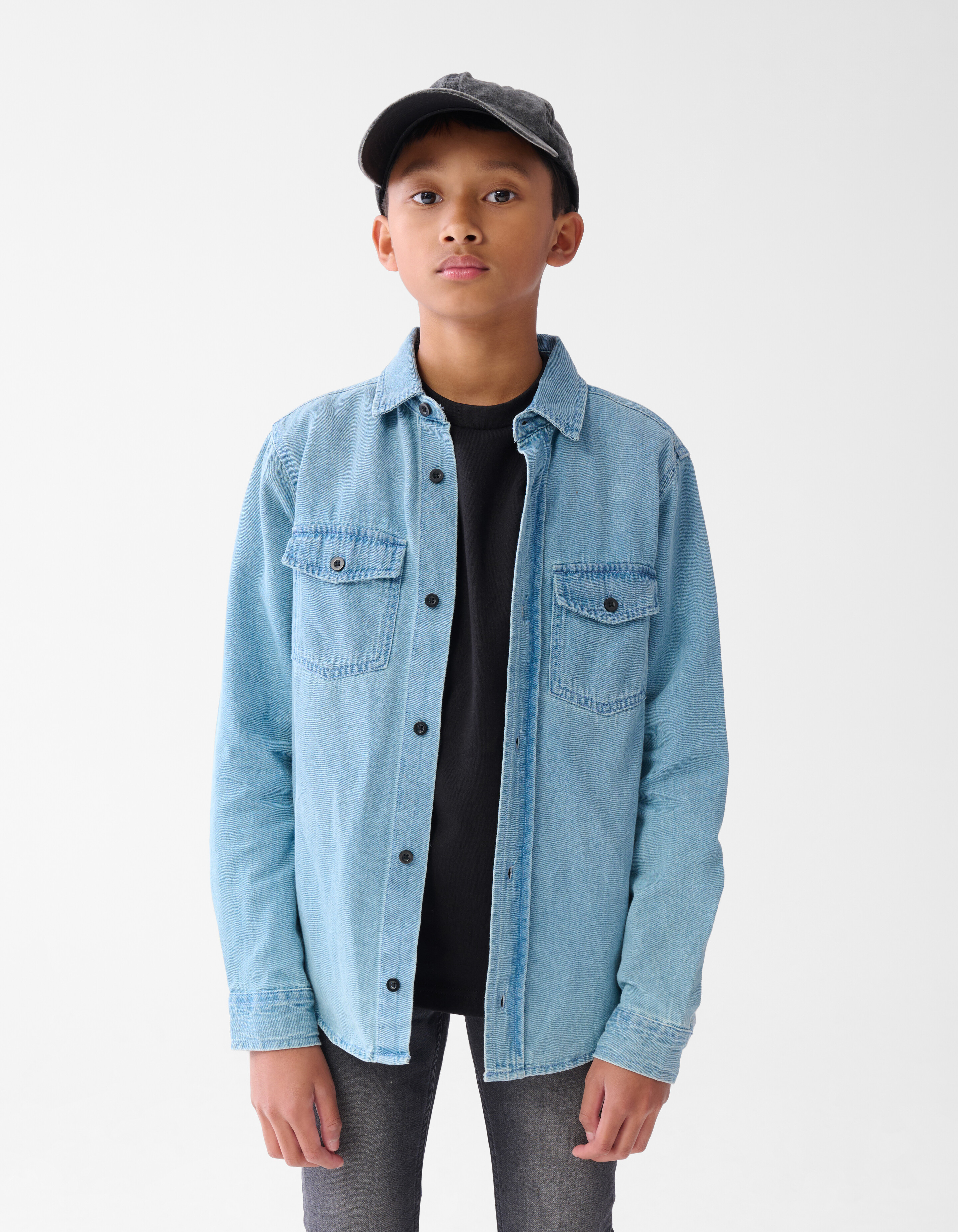 Denim Overhemd Blauw SHOEBY BOYS