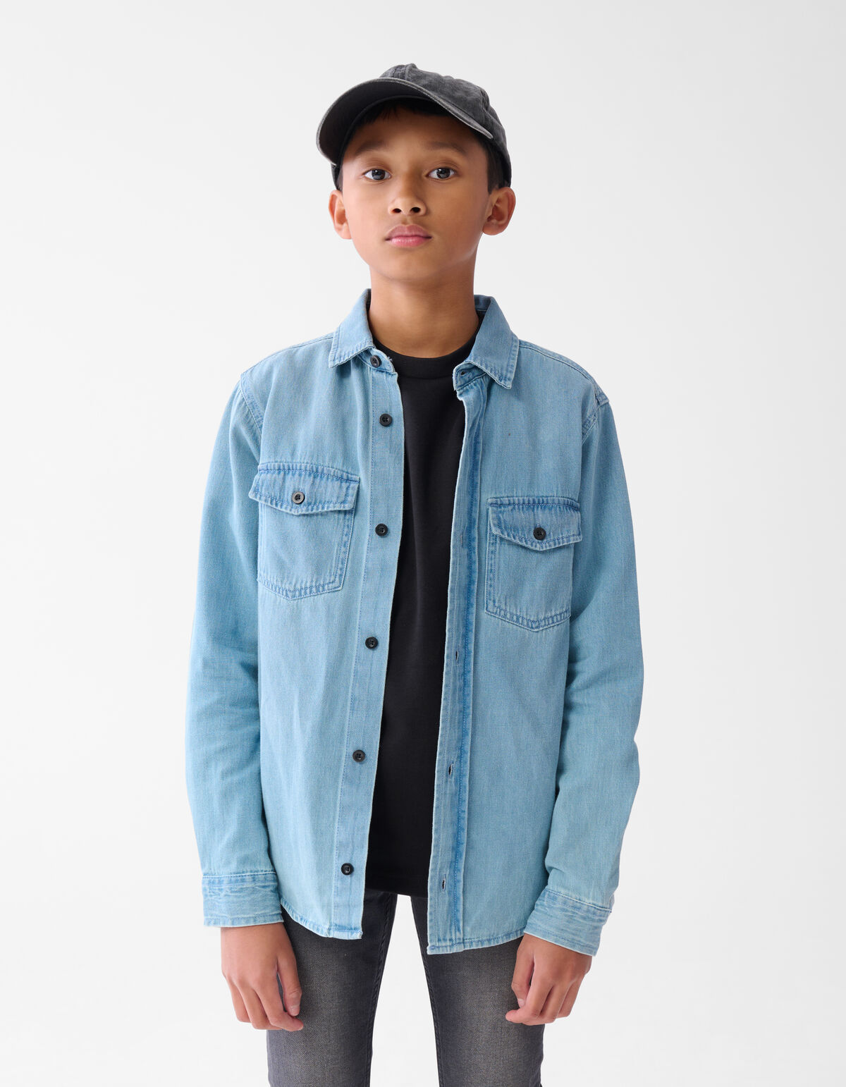 Denim Overhemd Blauw SHOEBY BOYS