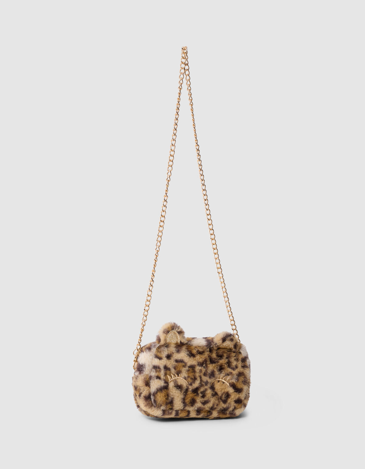 Leopard Glitter Tas Lichtbruin SHOEBY ACCESSOIRES