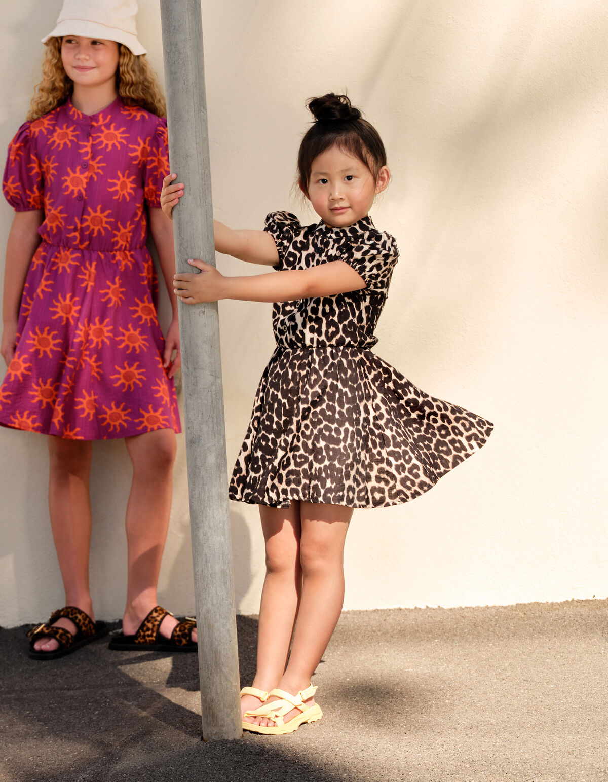 Printed Leopard Jurk Lichtbruin SHOEBY GIRLS