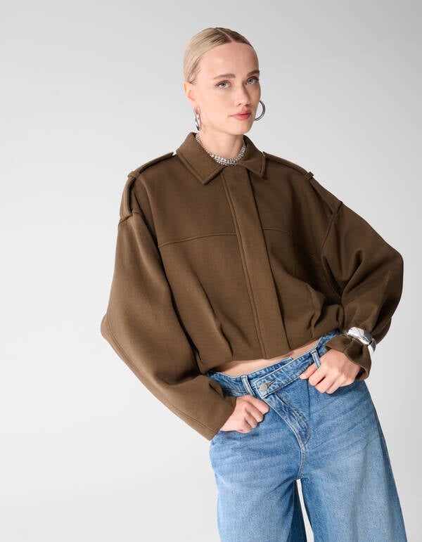 Oversized Sweat Jack Khaki SHOEBY WOMEN