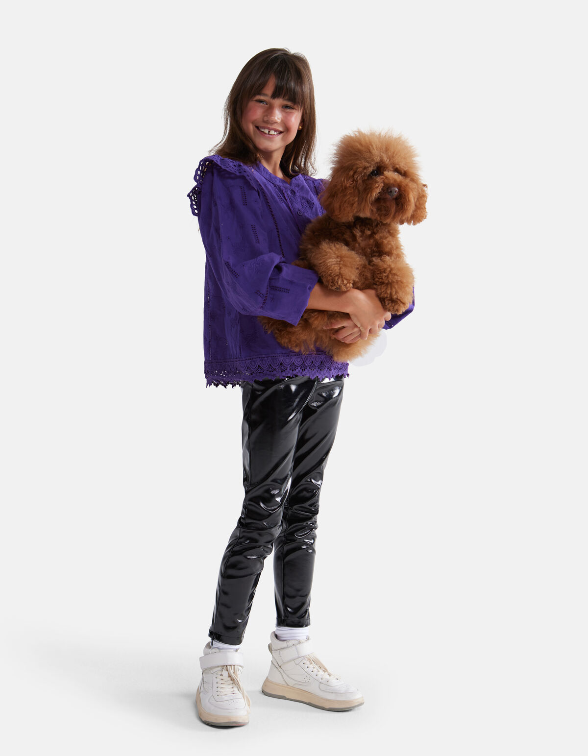 Lakbroek Zwart SHOEBY GIRLS