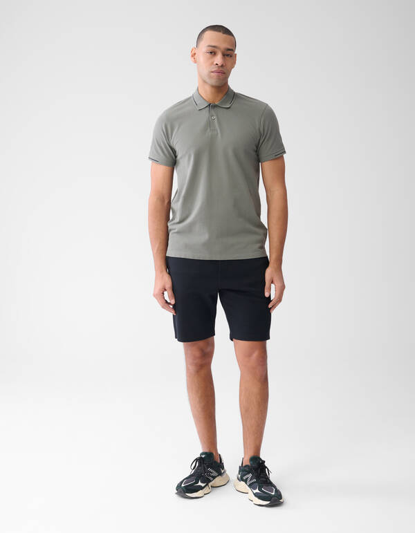 Pique Polo Donkergroen SHOEBY MEN