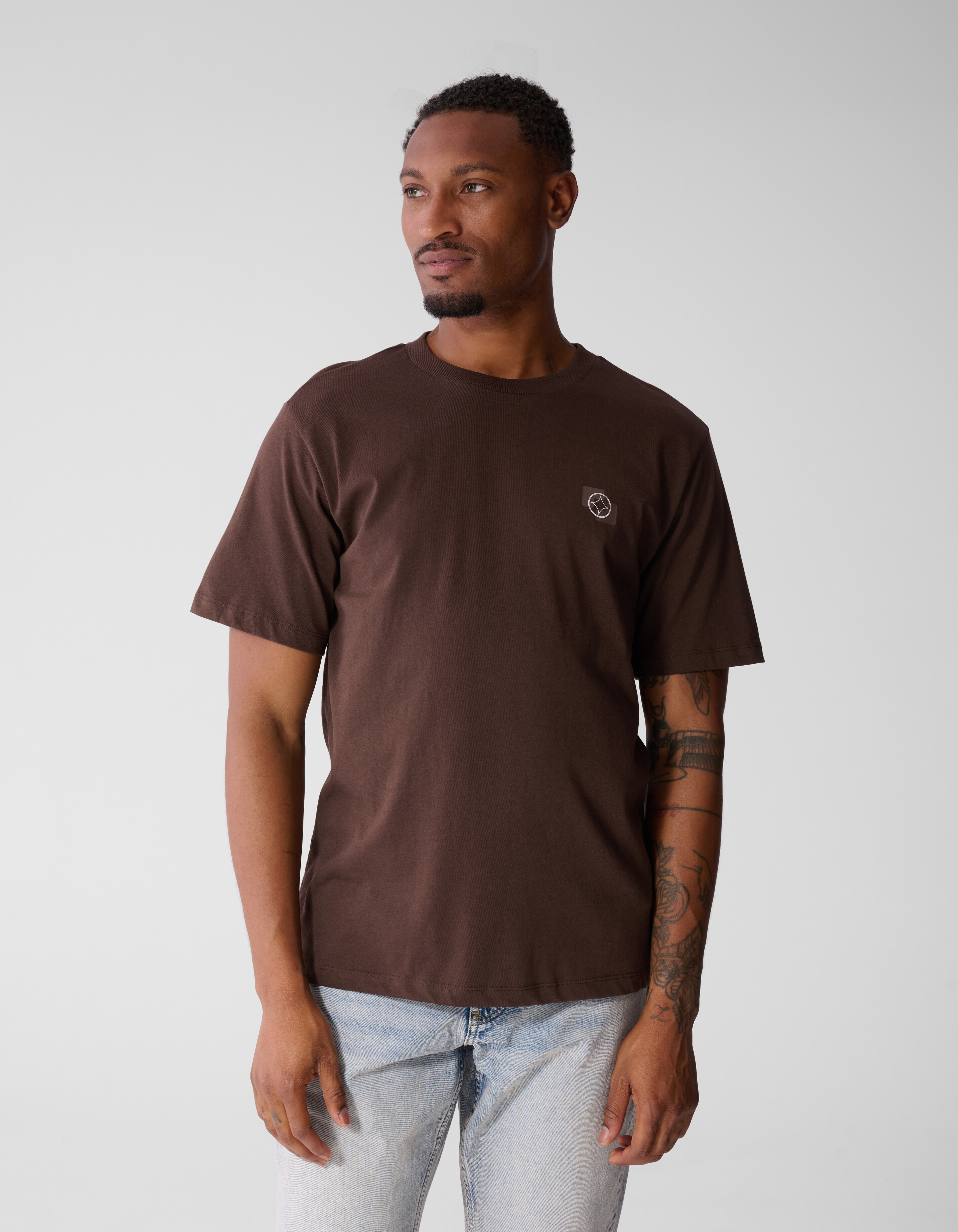 Artwork T-shirt Donkerbruin SHOEBY MEN