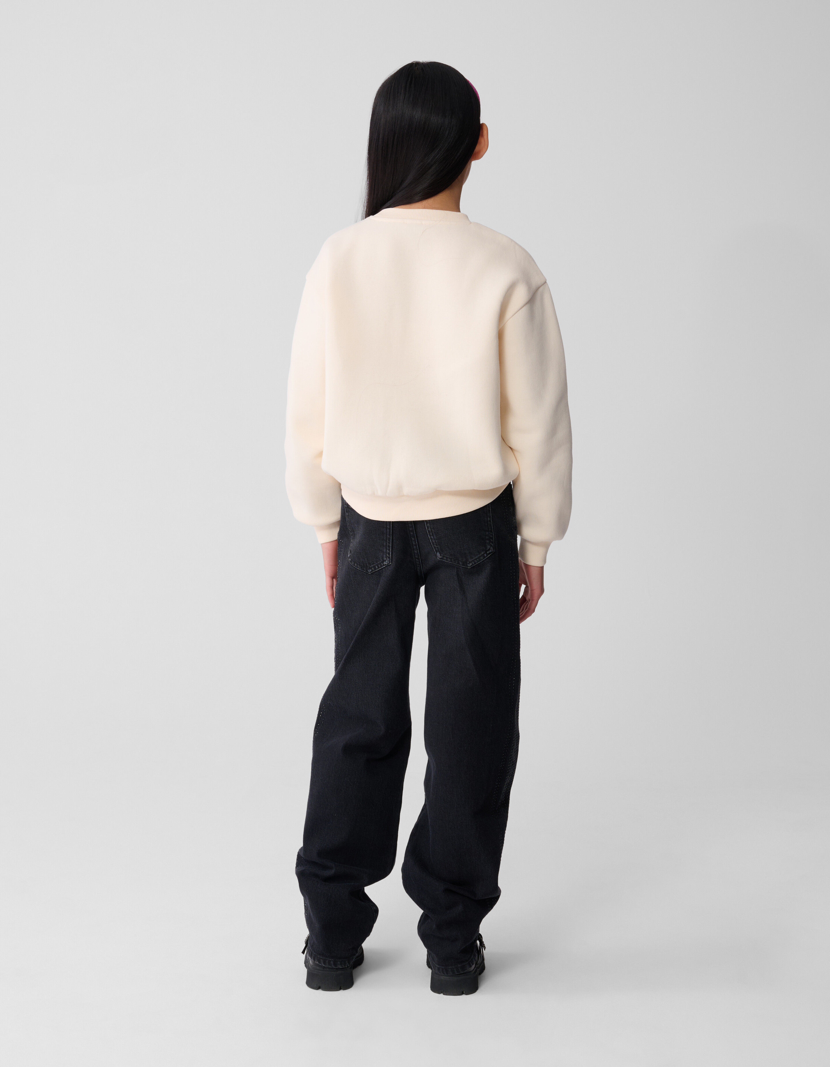 Sparkle Artwork Sweater Gebroken Wit SHOEBY GIRLS