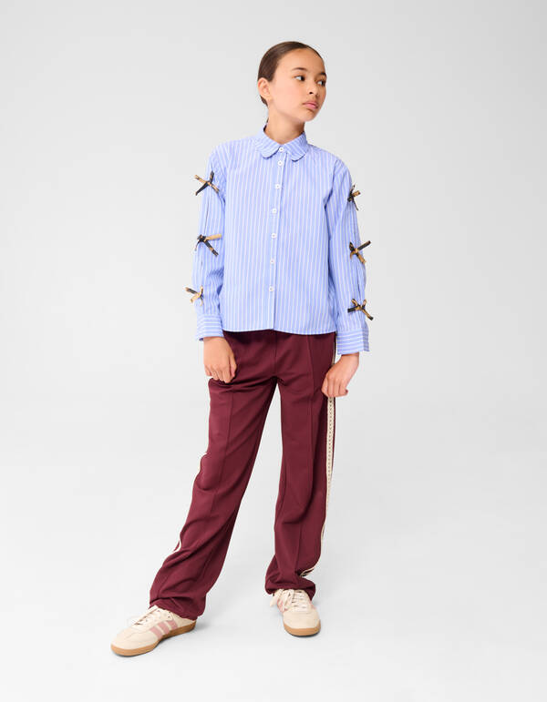 Strik Striped Blouse Blauw SHOEBY GIRLS