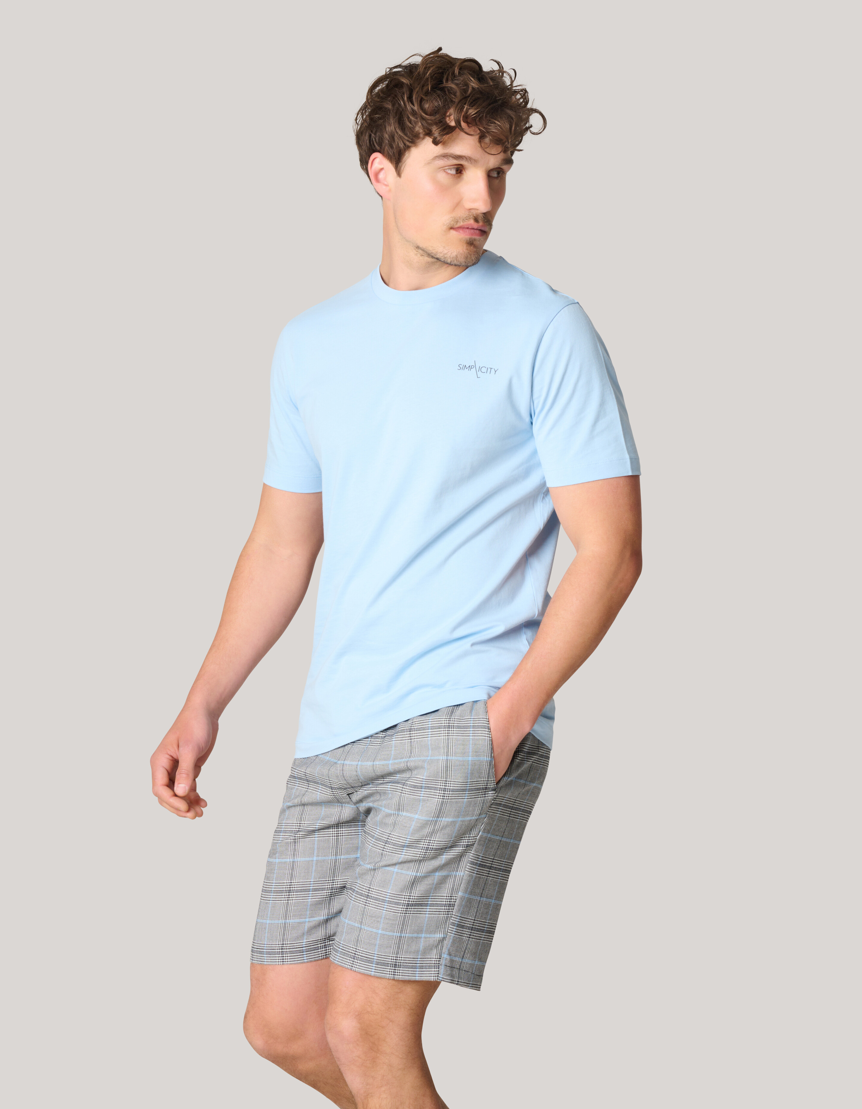 Check Short Grijs SHOEBY MEN