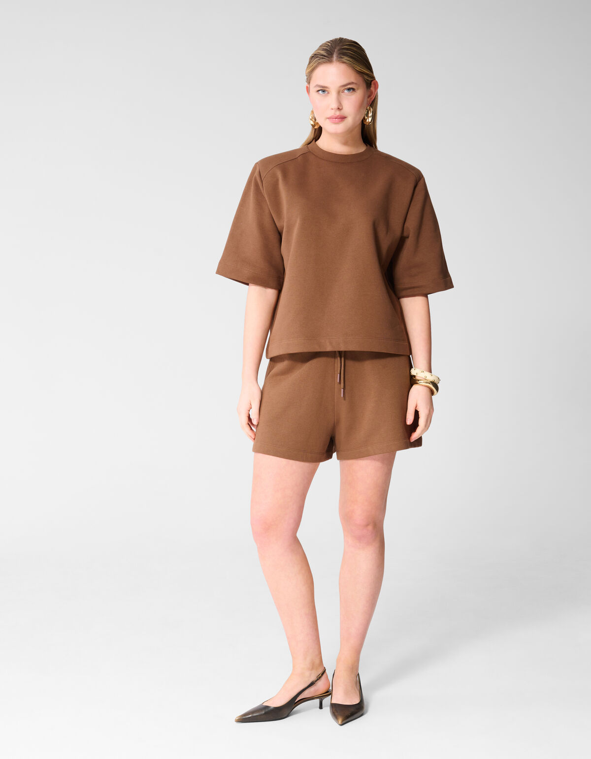 Oversized Sweat T-shirt Bruin SHOEBY WOMEN