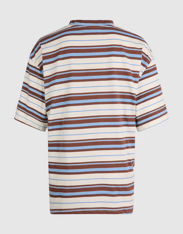 Scarf Striped T-shirt Gebroken Wit SHOEBY WOMEN