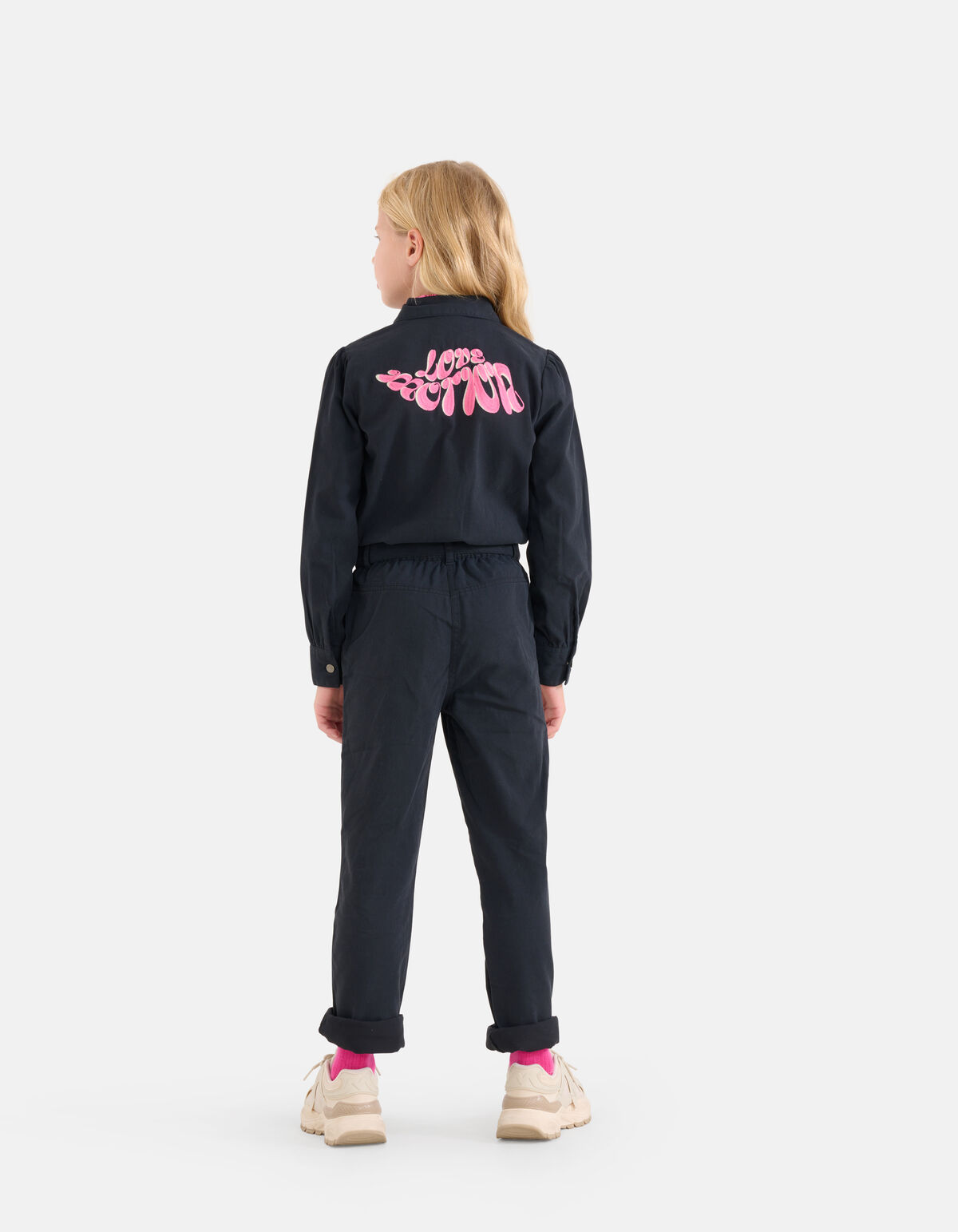 Embroidery Jumpsuit Donkergrijs SHOEBY GIRLS
