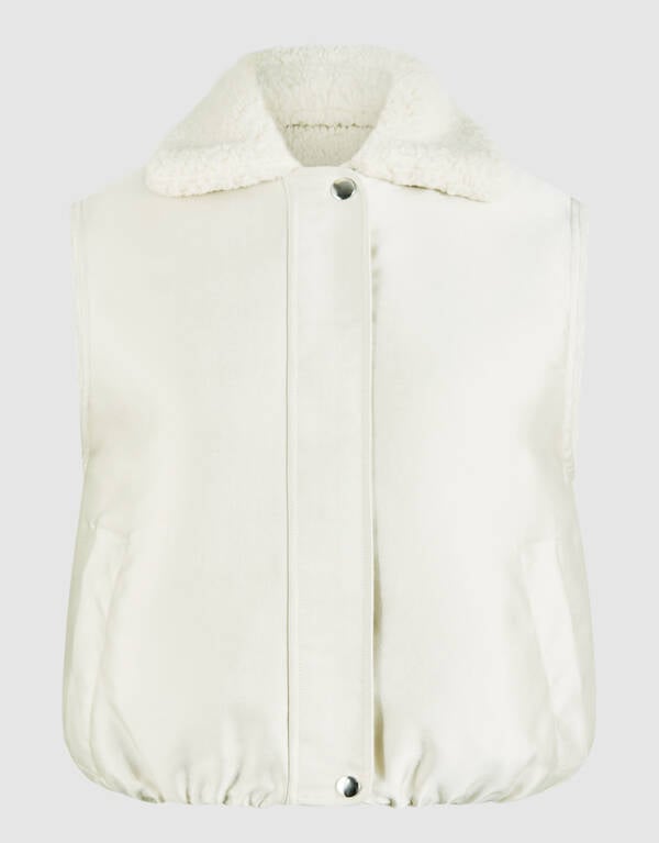 Reversible Gilet Gebroken Wit By Fred SHOEBY WOMEN
