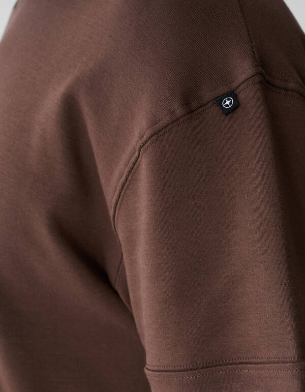 Minimalistisch T-shirt Donkerbruin SHOEBY MEN