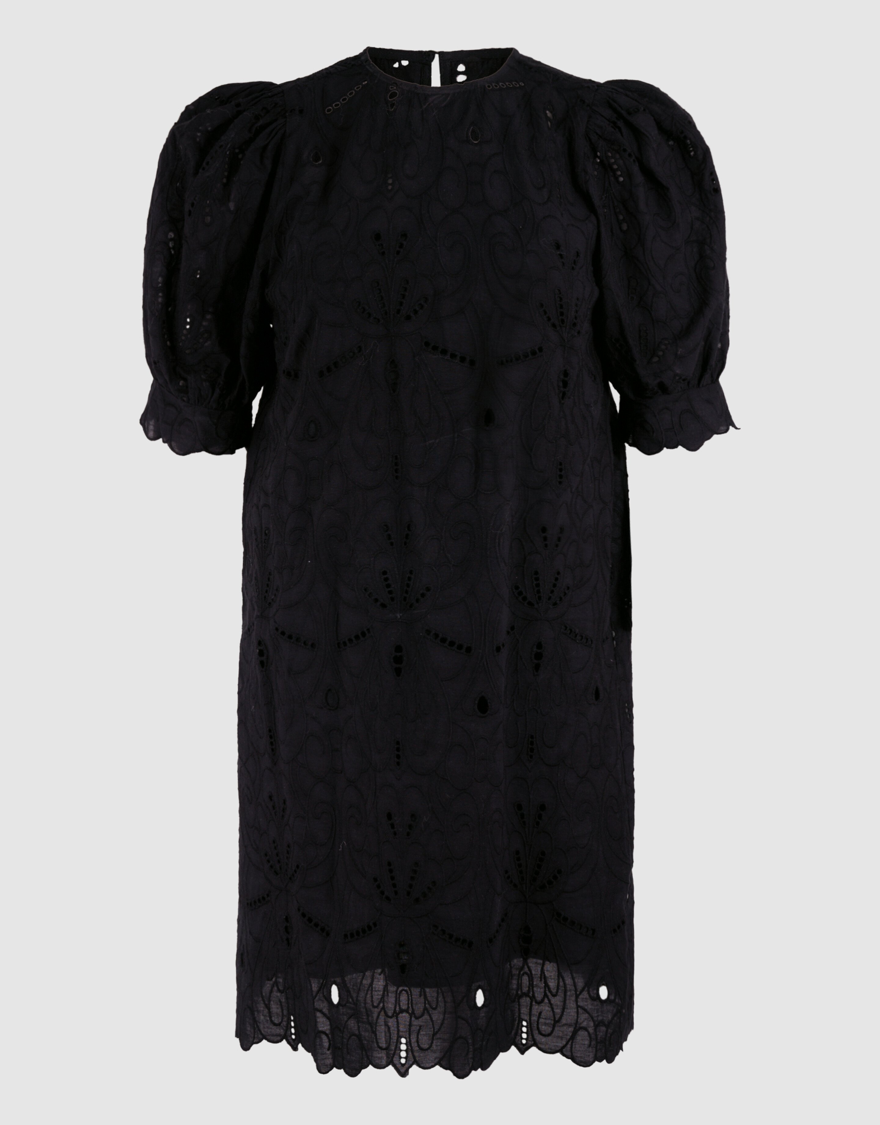 Embroidery Mini Jurk Zwart By Fred SHOEBY WOMEN