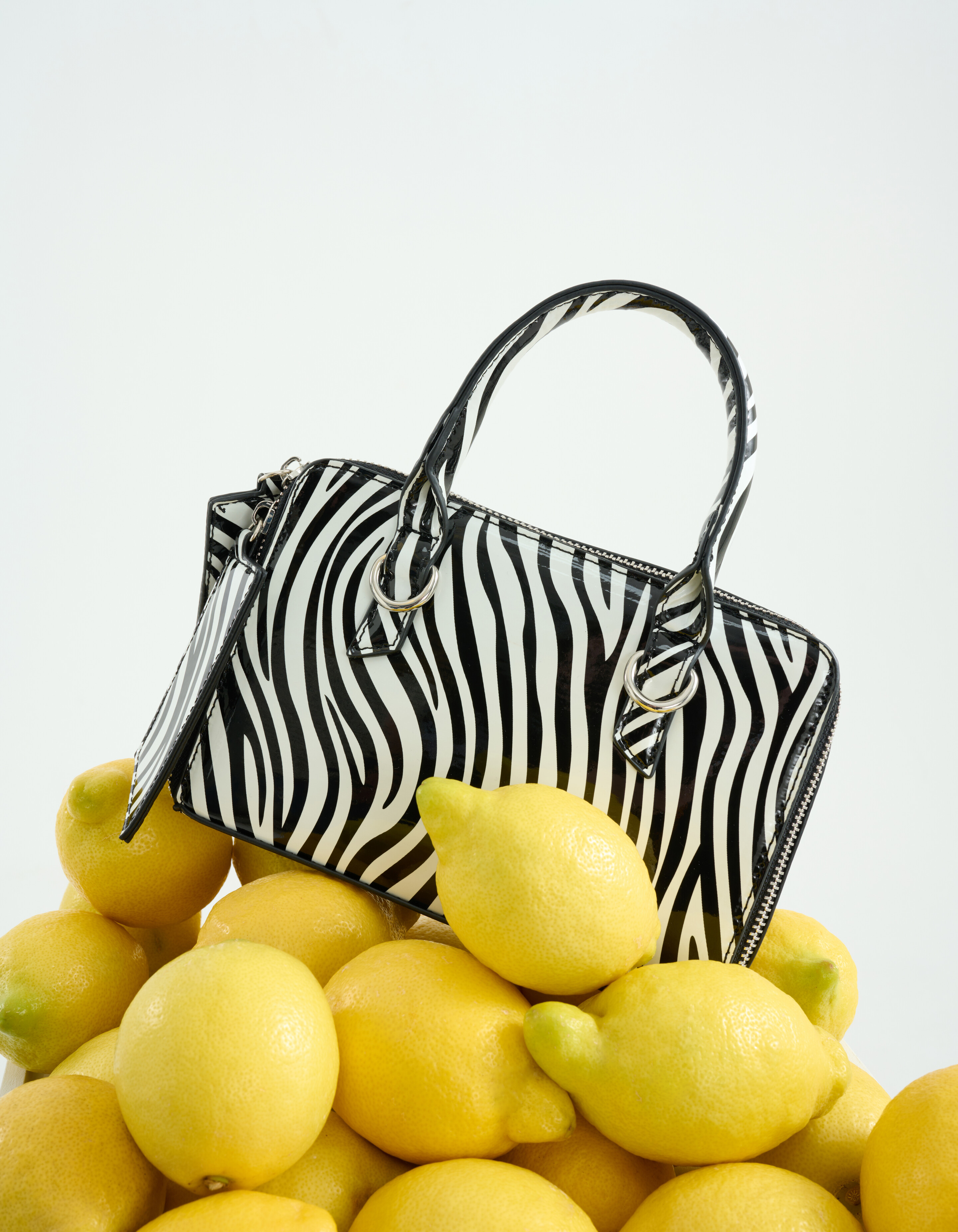 Mini Zebra Tas Zwart/Wit SHOEBY ACCESSOIRES