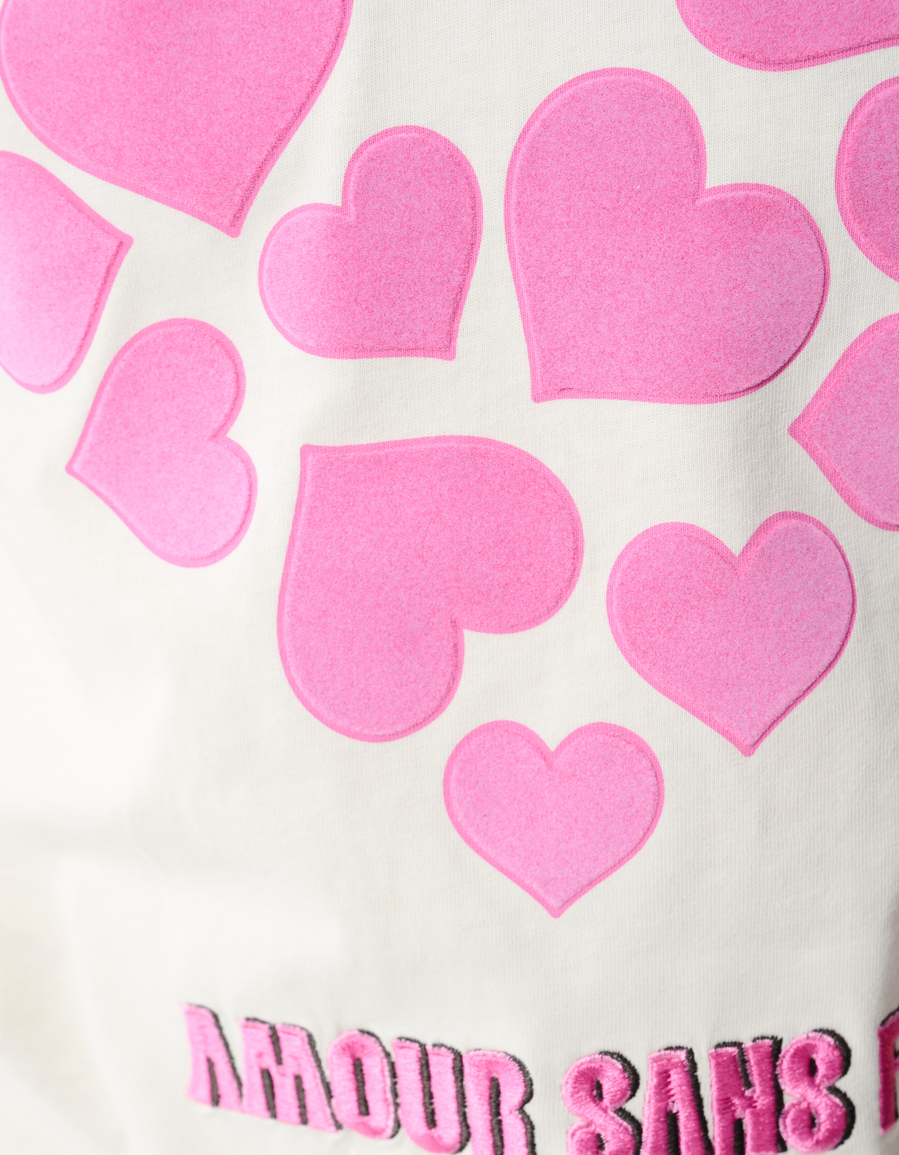 Heart Artwork T-shirt Gebroken Wit SHOEBY GIRLS