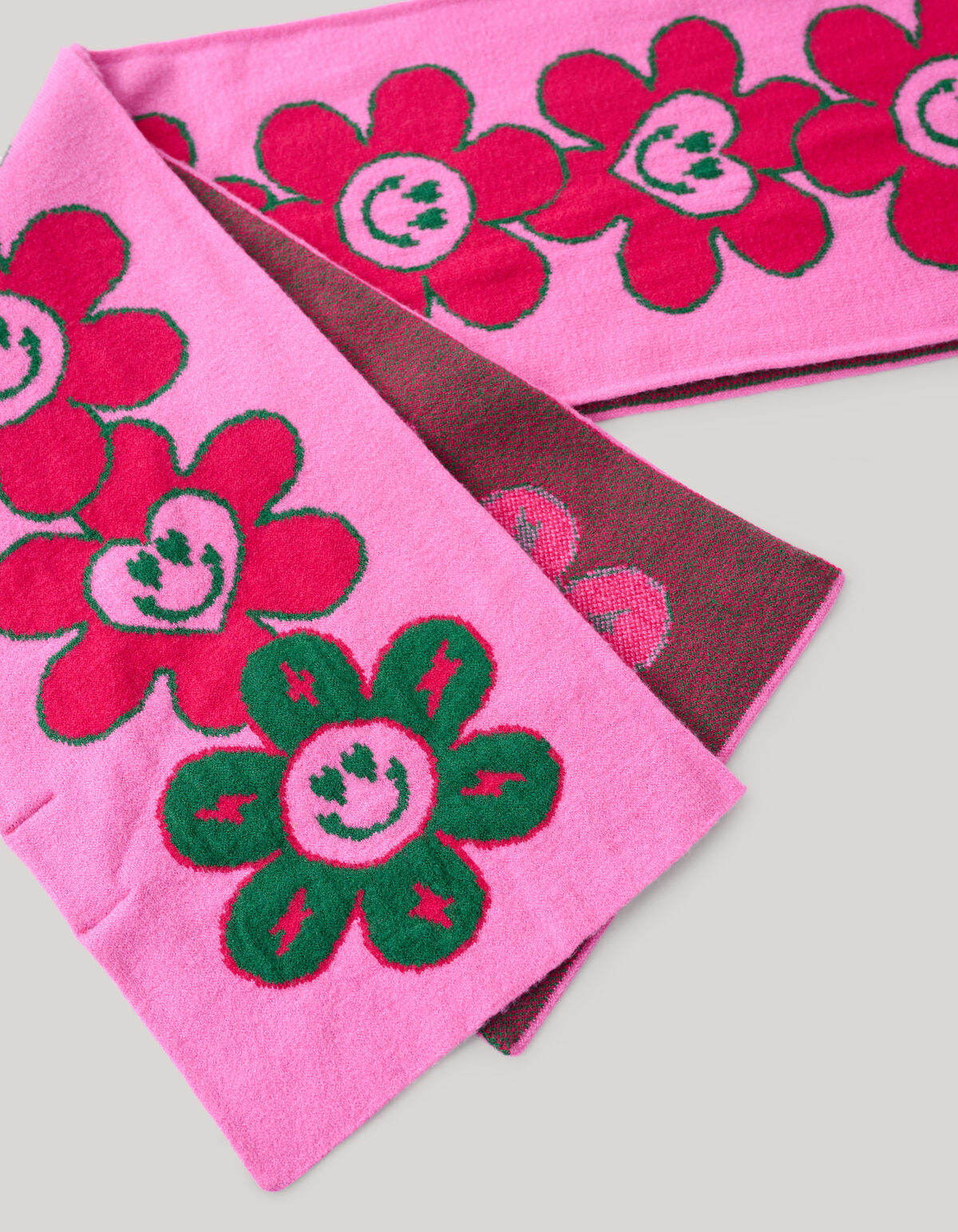 Jacquard Sjaal Roze SHOEBY ACCESSOIRES