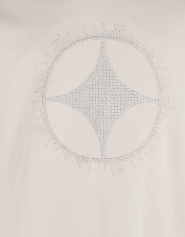 Cross Stitch T-shirt Zand SHOEBY MEN