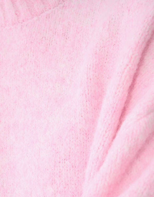 Hairy Short Sleeve Top Roze SHOEBY WOMEN