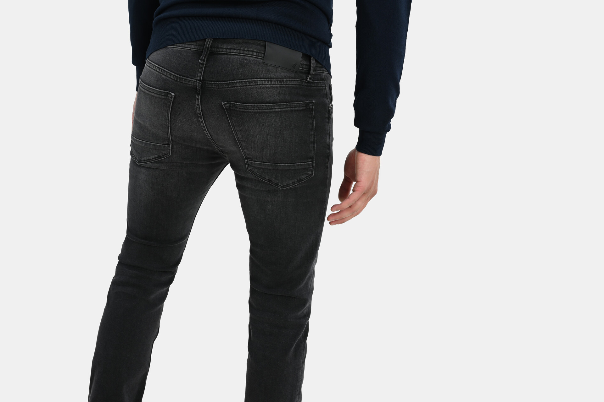 Slim Jeans Zwart Washed L34 Refill