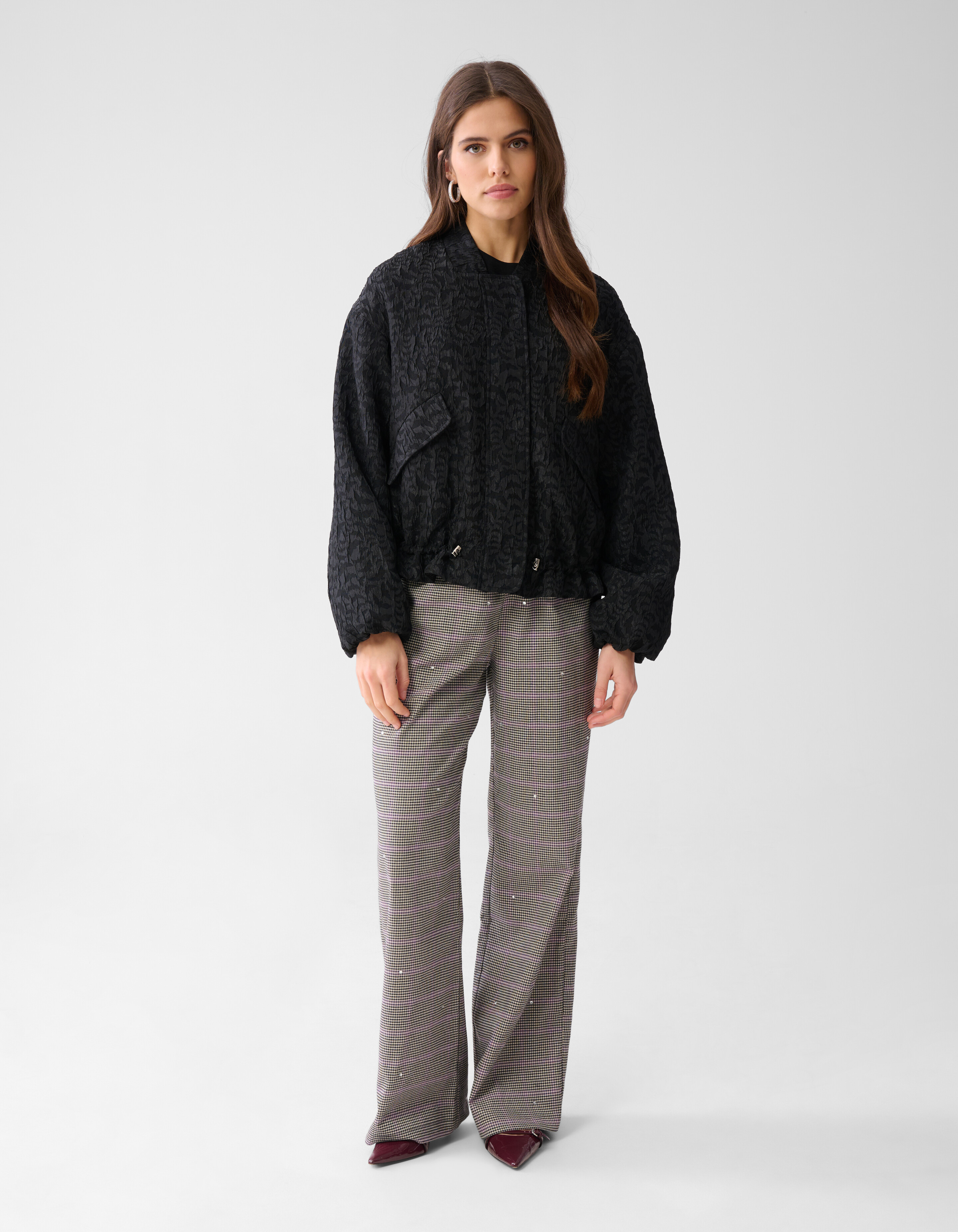Jacquard Bomber Zwart SHOEBY WOMEN