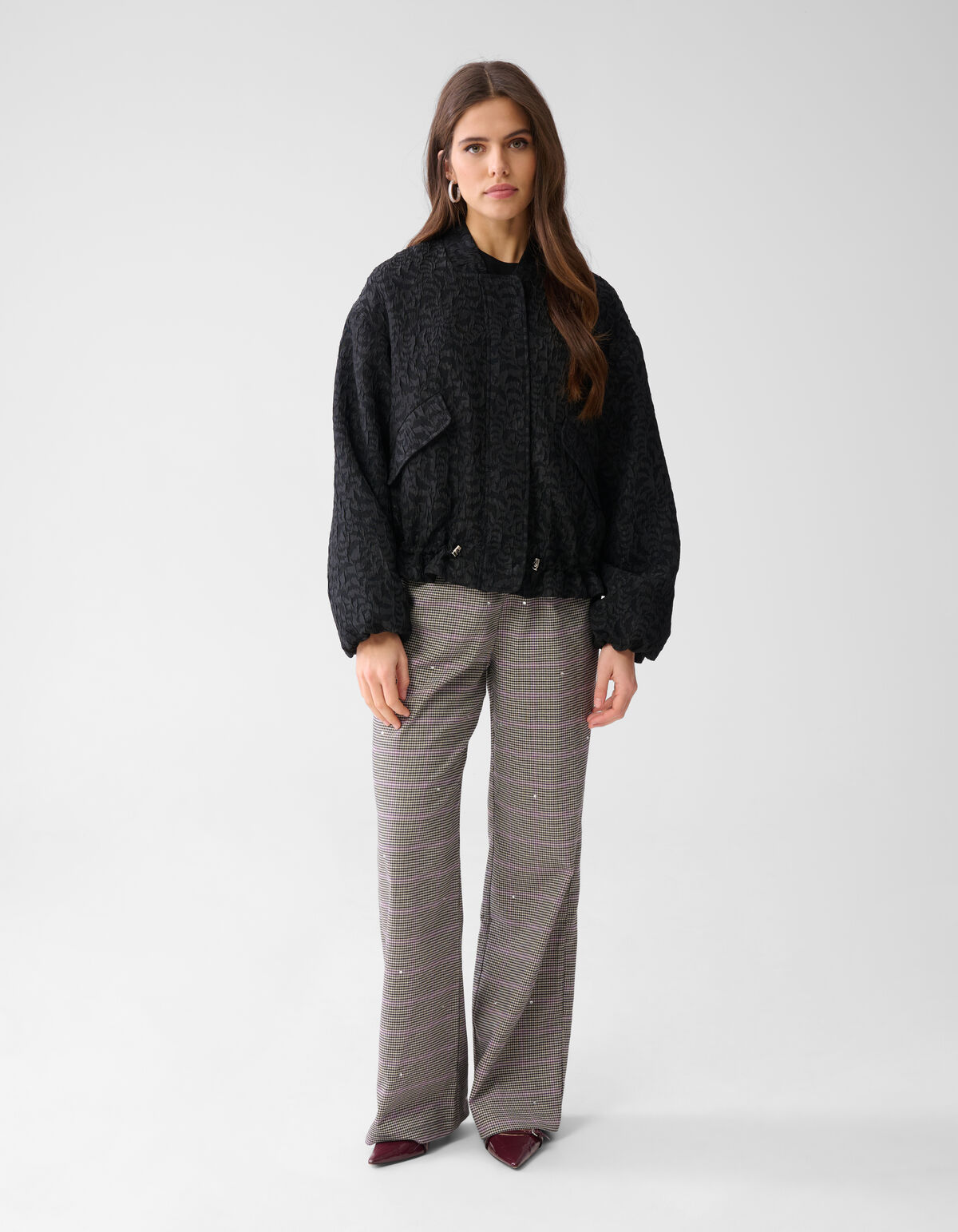 Jacquard Bomber Zwart SHOEBY WOMEN