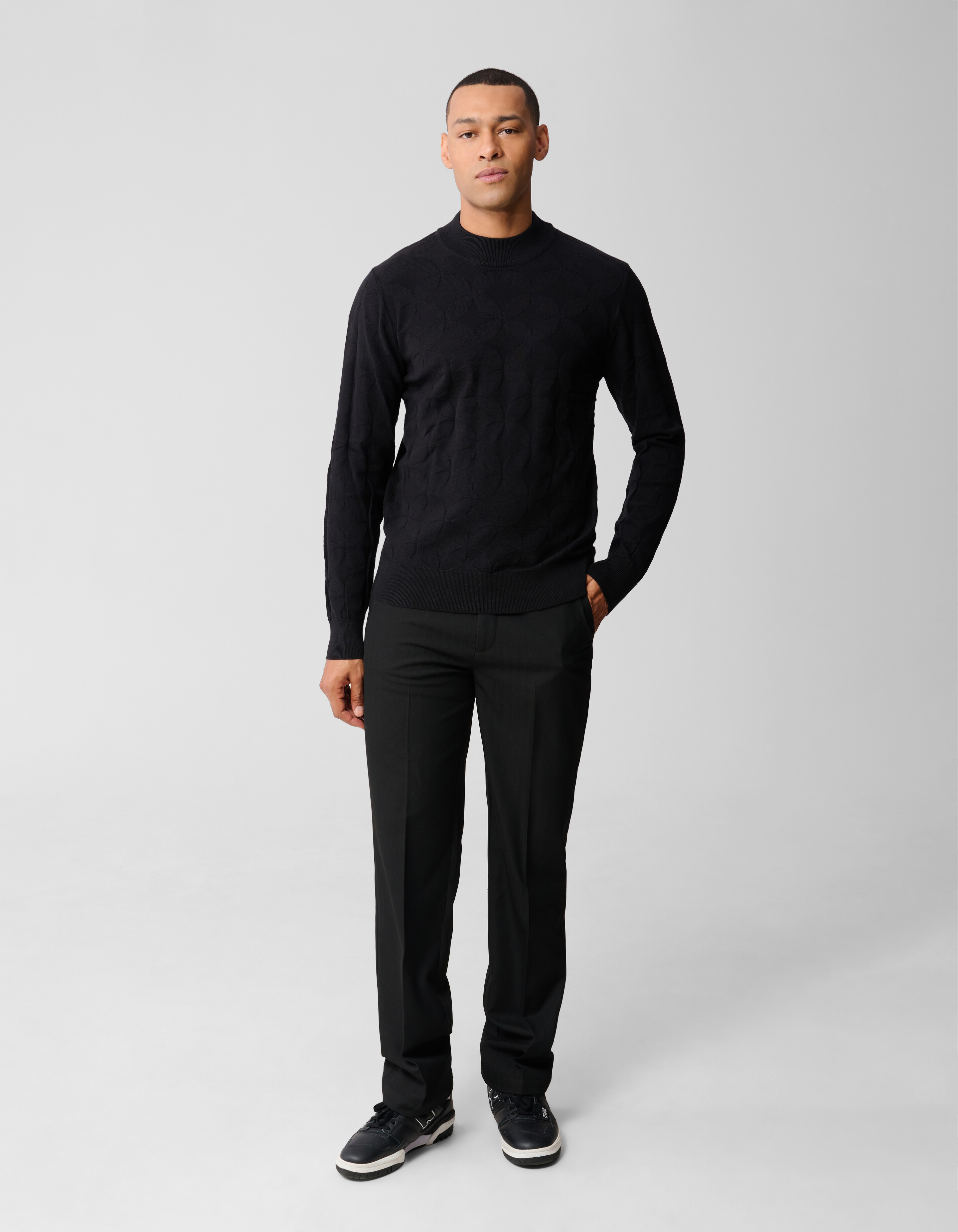 Sparkle Gebreide Trui Zwart SHOEBY MEN