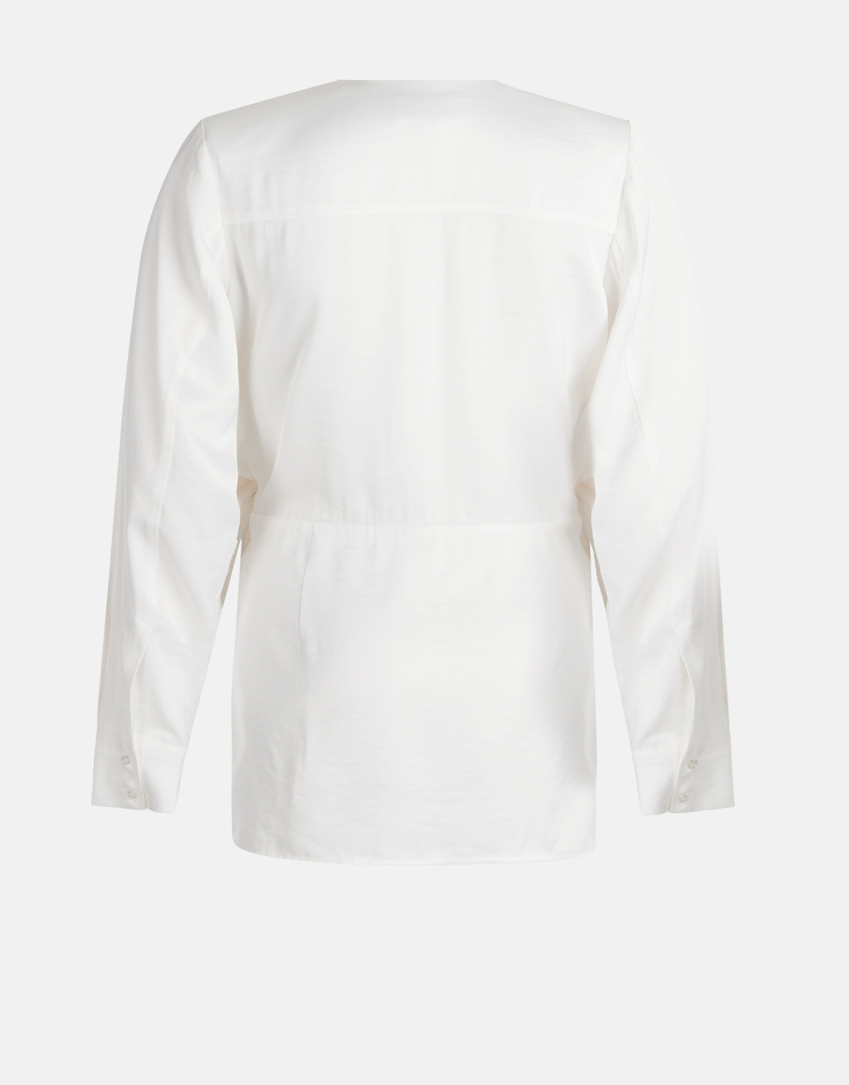 Satijnen Wrap Blouse Gebroken Wit By Mieke SHOEBY WOMEN
