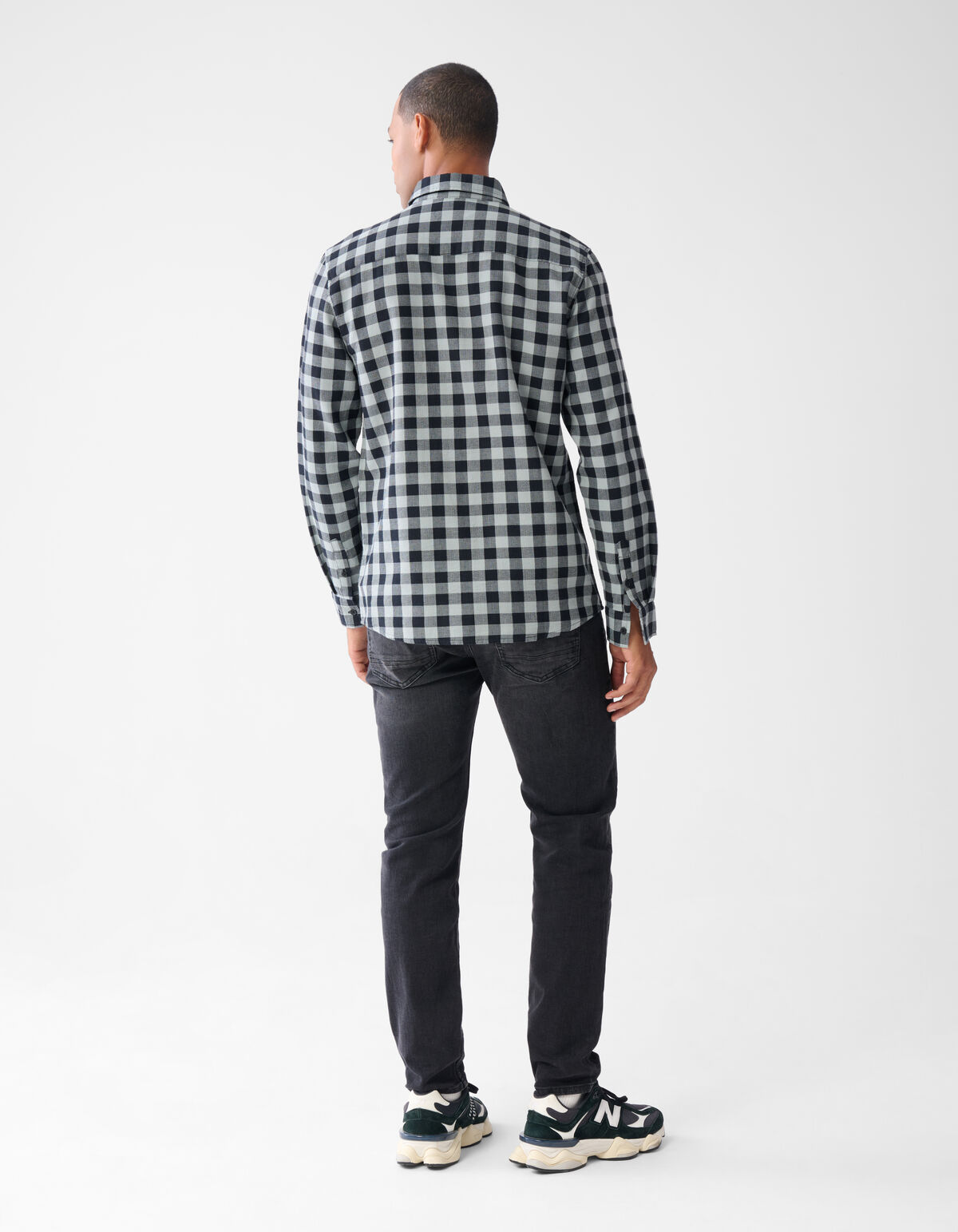 Geblokt Overhemd Zwart SHOEBY MEN