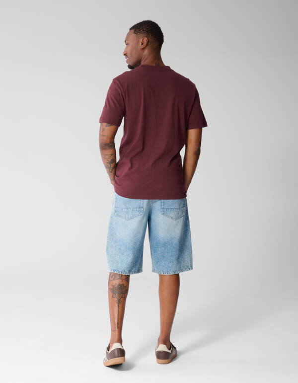Sparkle Artwork T-shirt Donkerrood SHOEBY MEN