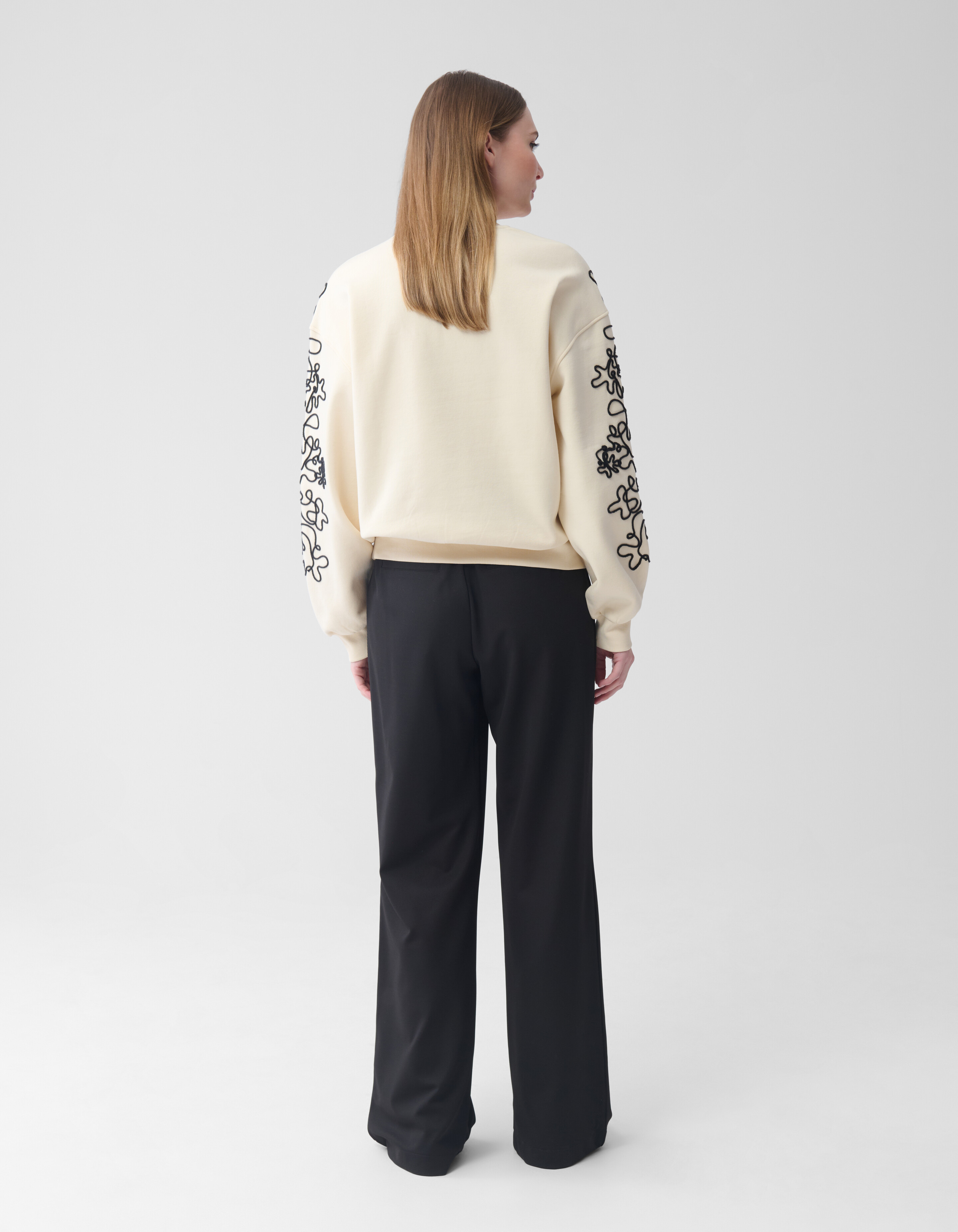 Basis Wide Leg Broek Zwart SHOEBY WOMEN