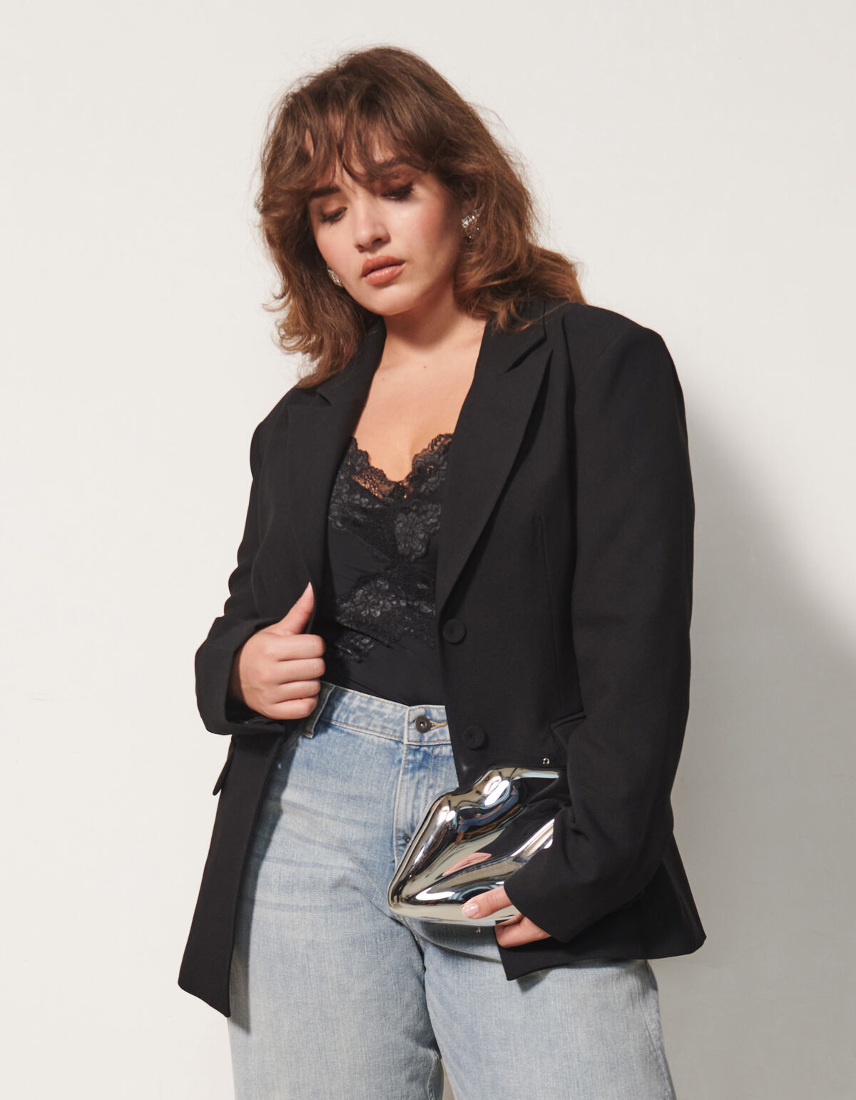 Getailleerde Blazer Zwart By Fred SHOEBY WOMEN