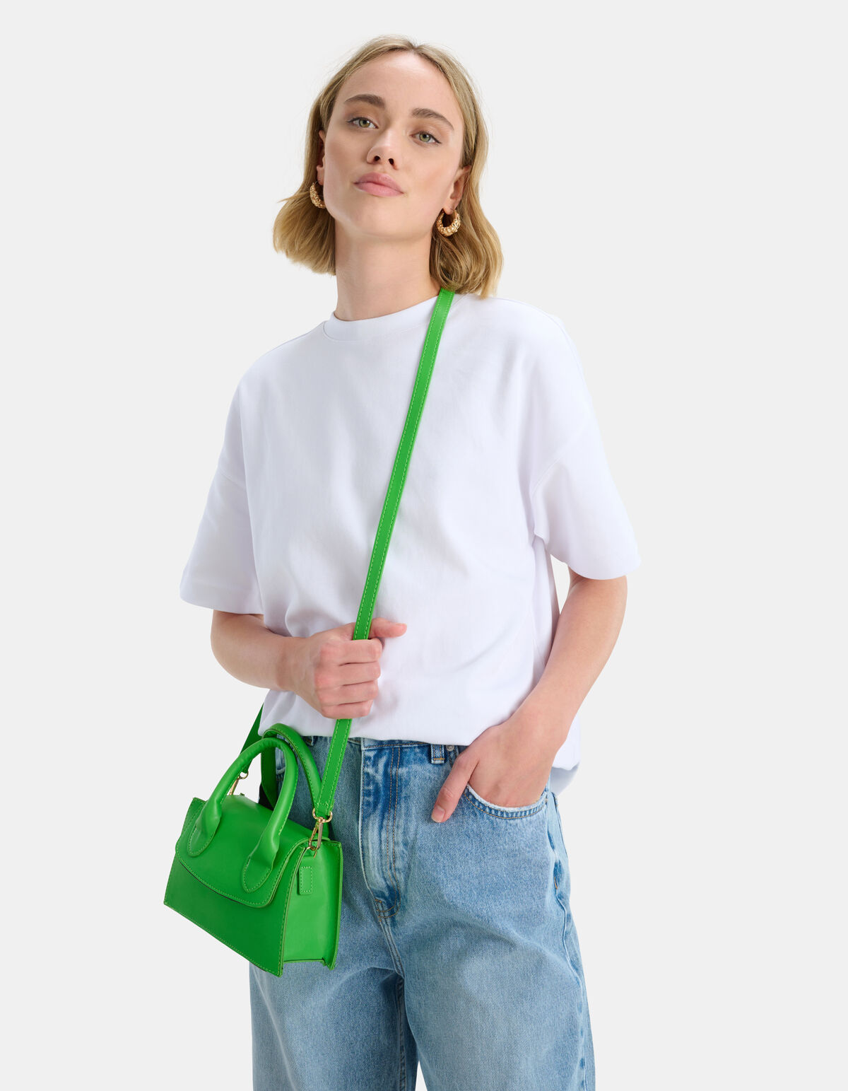 Small Handle Tas Groen SHOEBY ACCESSOIRES