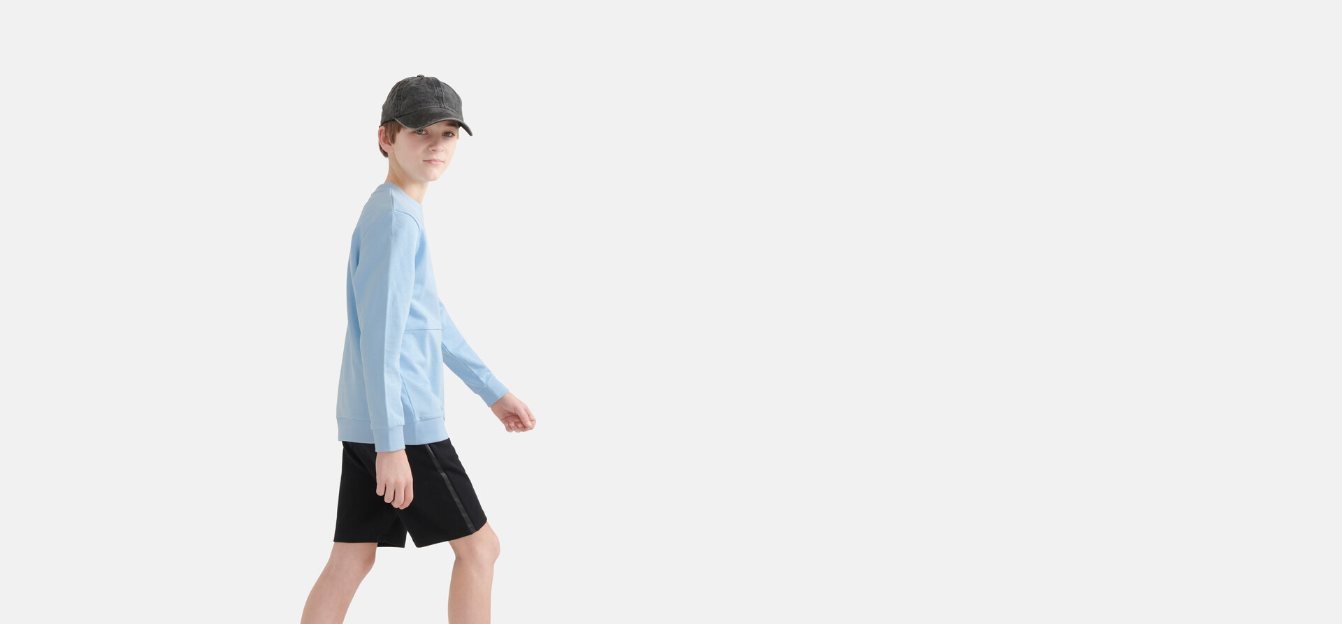 Regular Fit Sweater Lichtblauw SHOEBY BOYS