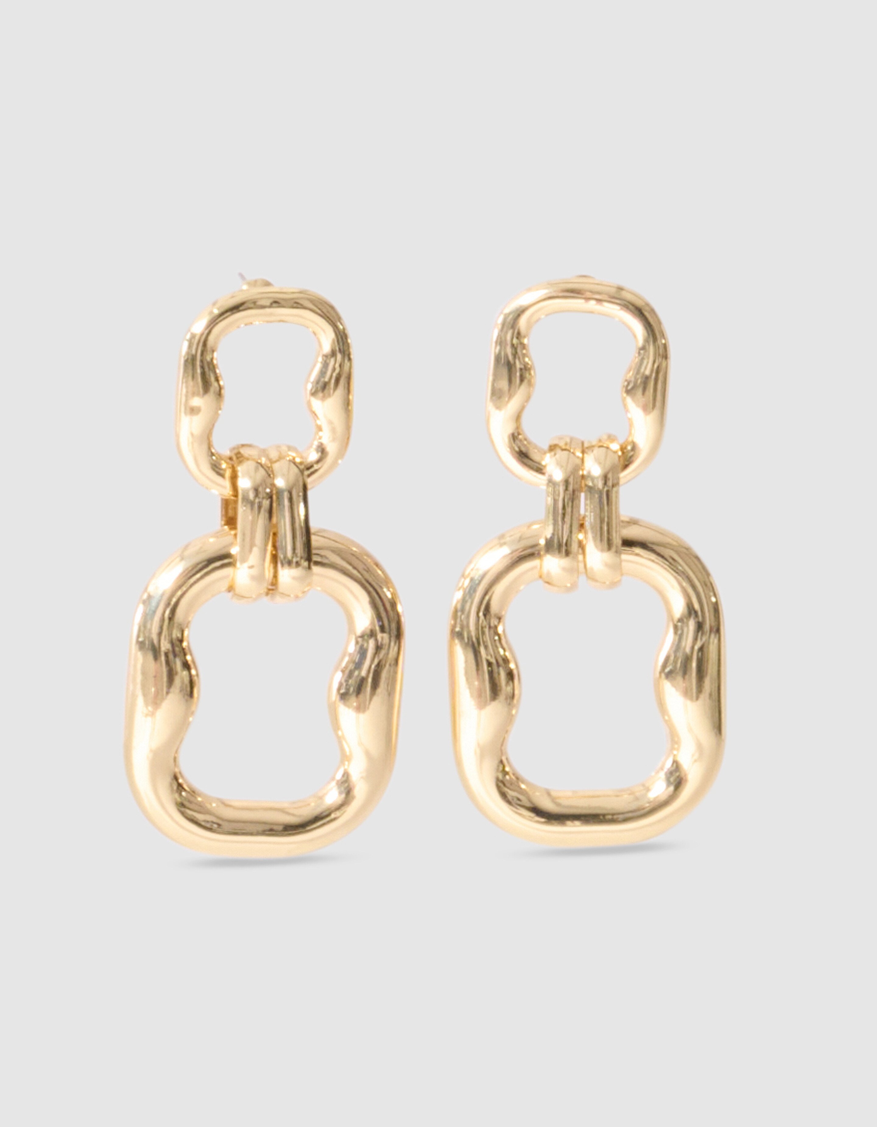 Double Squared Oorbellen Goud SHOEBY ACCESSOIRES