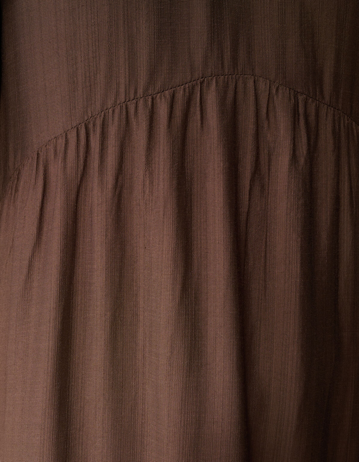 Ruffle Maxi Jurk Bruin SHOEBY WOMEN