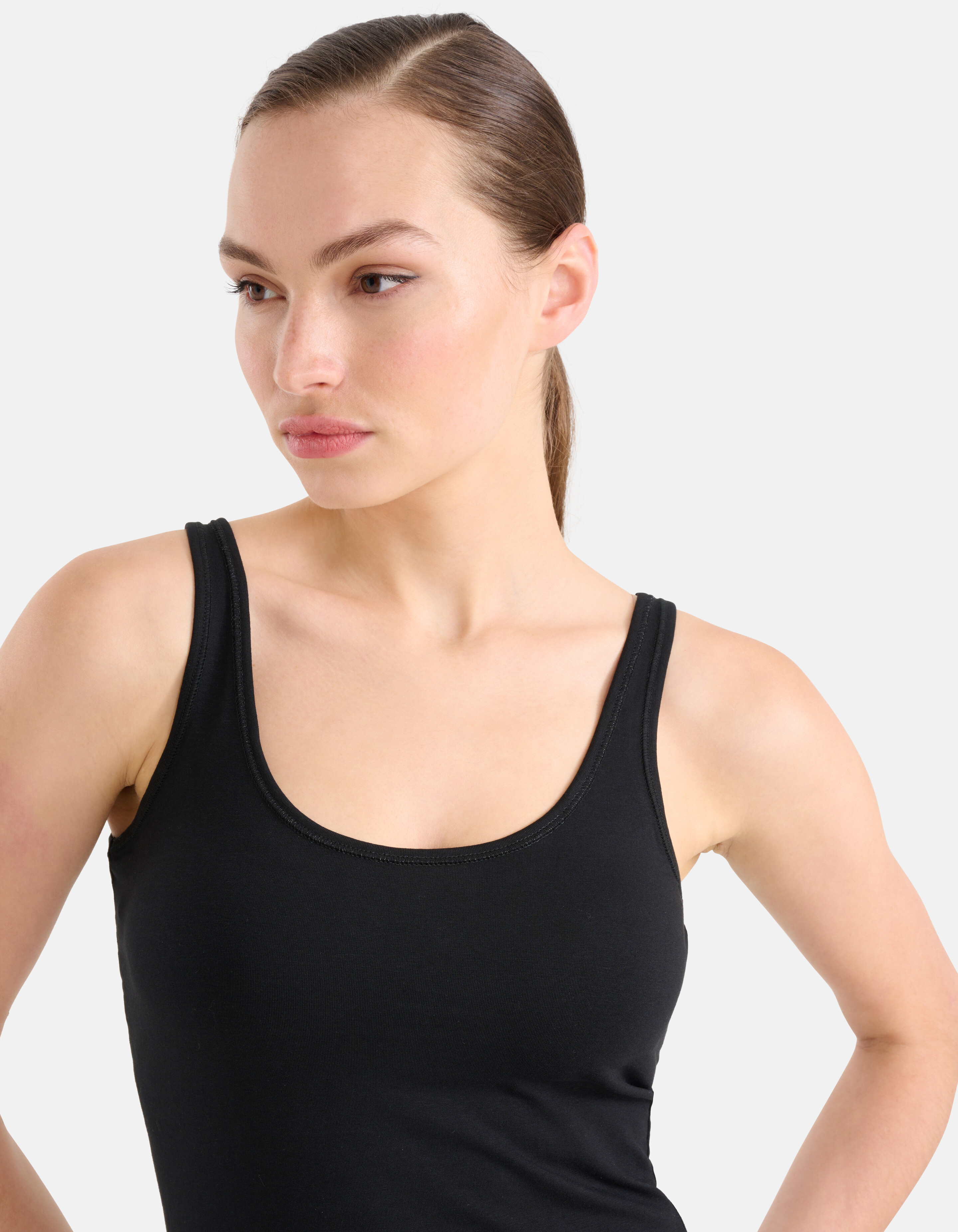 Basis Tanktop Zwart Eksept