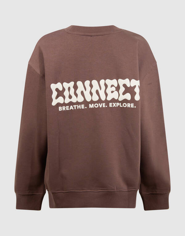 Connection Artwork Sweater Donkerbruin SHOEBY BOYS